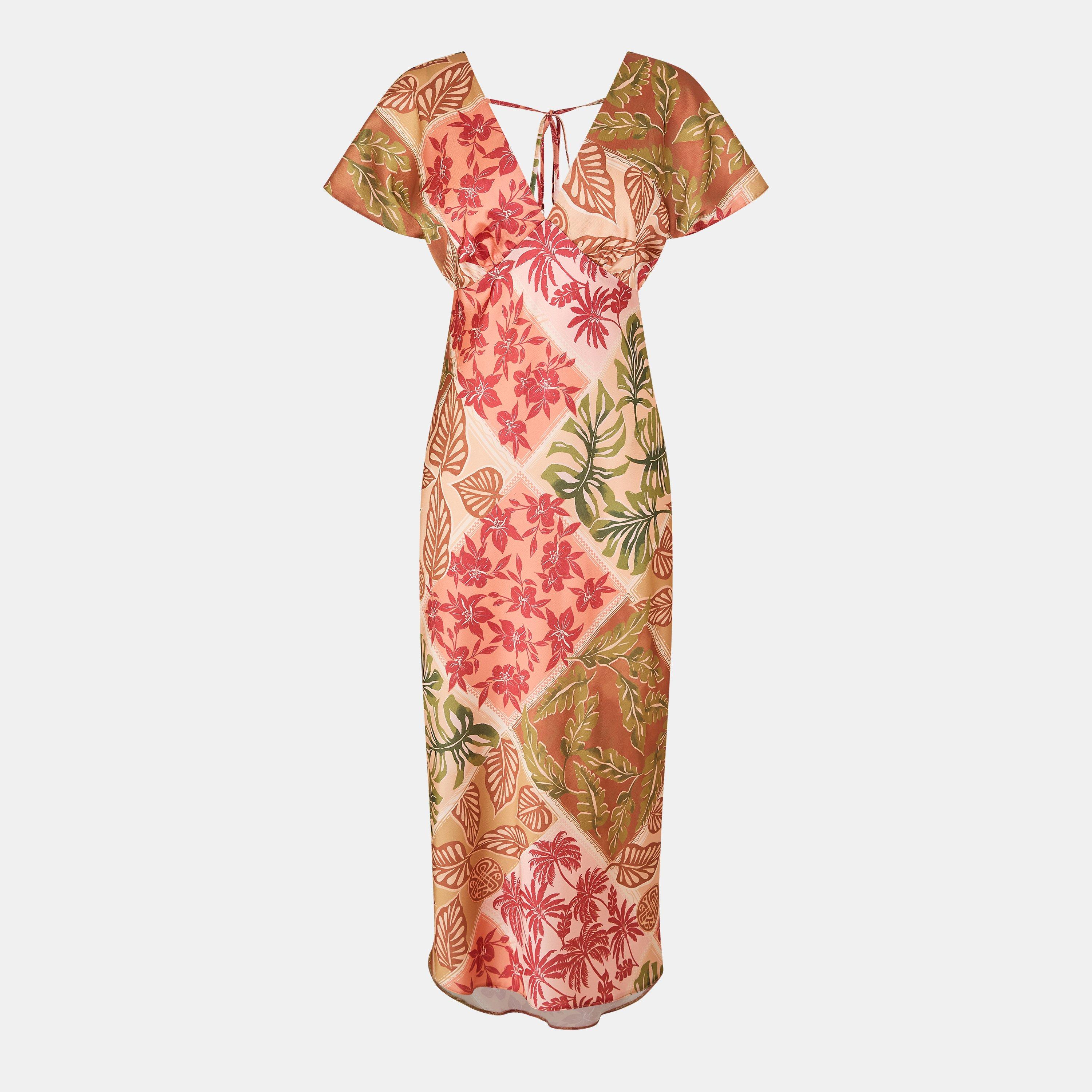 Biba Women's Midi Slip Dress - Patchwork - 8 (XS)