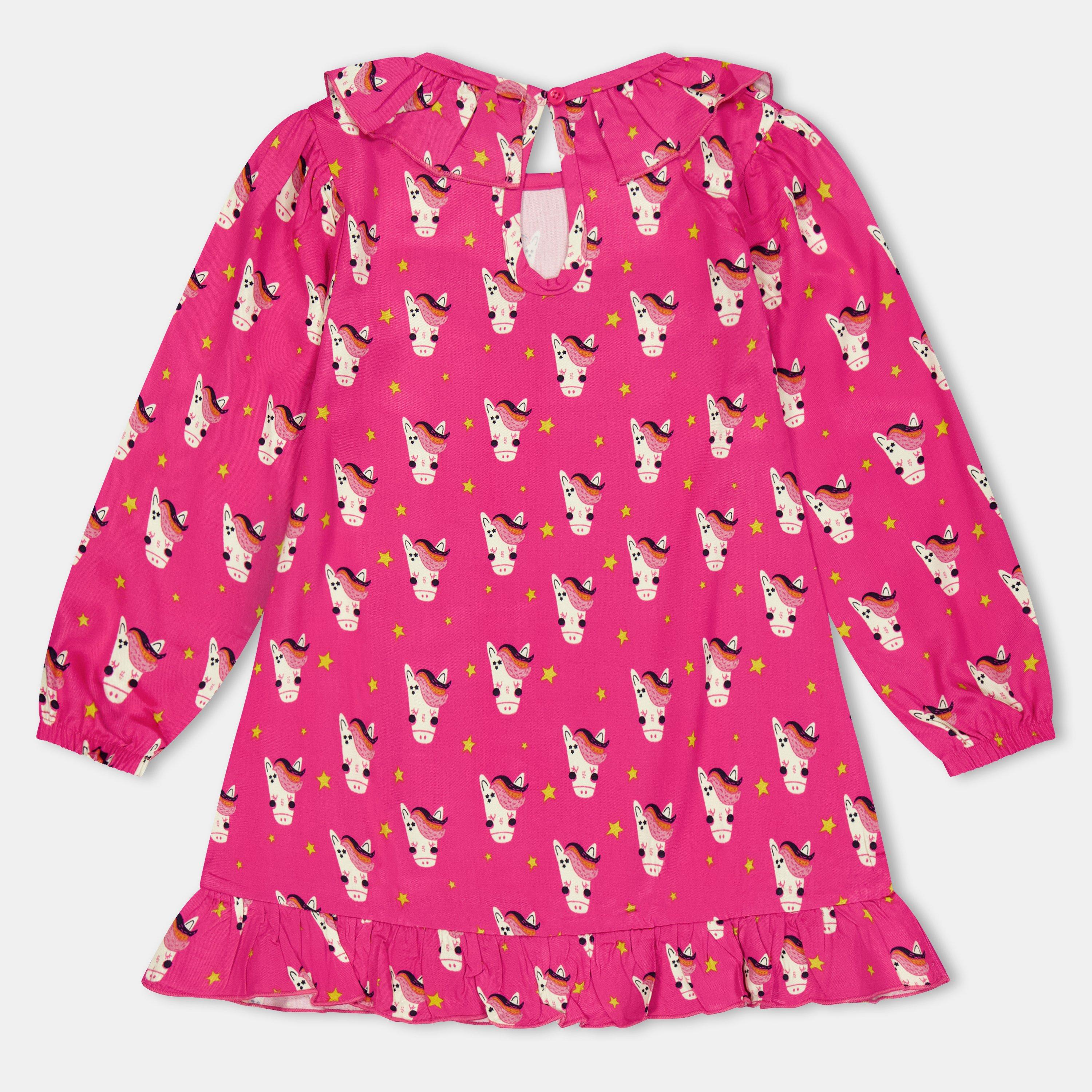 Pink - Lilly and Sid - Horse A Line Dress - 2