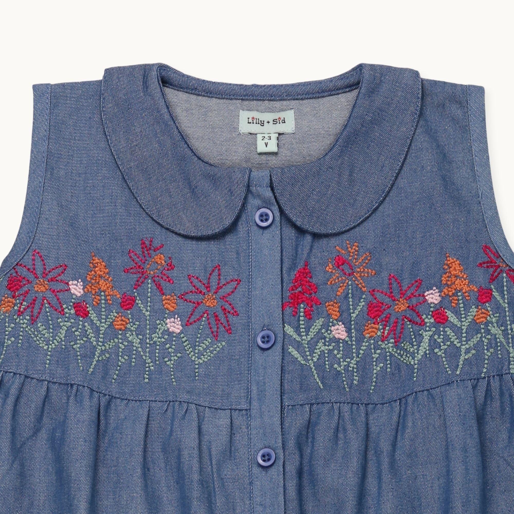 Blue - Lilly and Sid - Floral A Line Dress - 2