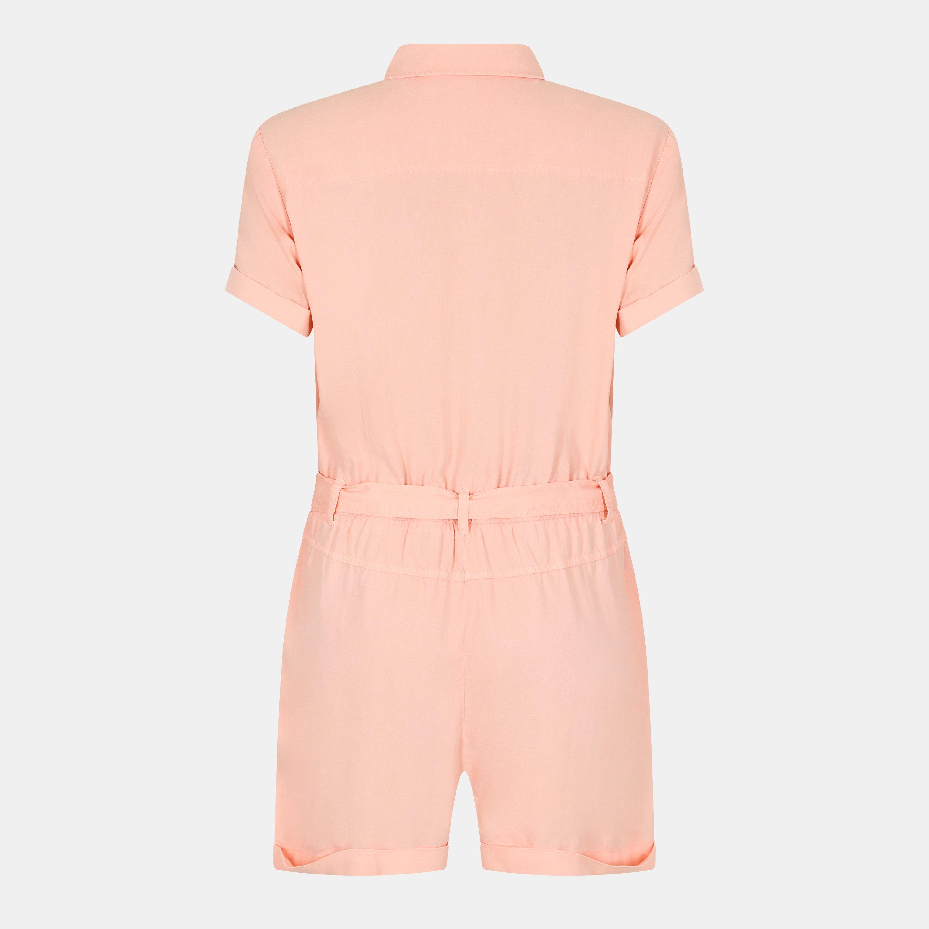 Sunset Coral - Bella Dahl - Women's Utility Jumpsuit - 2