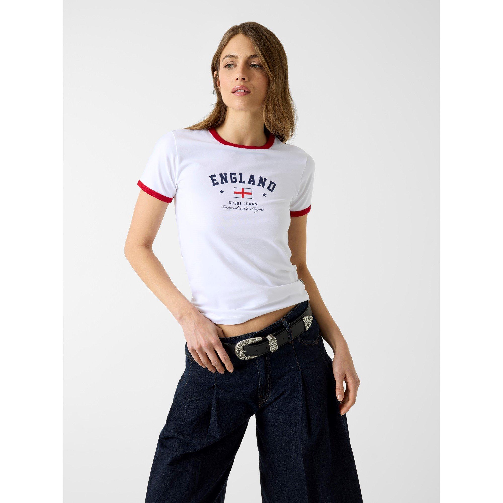Inglaterra Blanca - Guess - Women's Slim World Cup™ Fit T-Shirt - 1