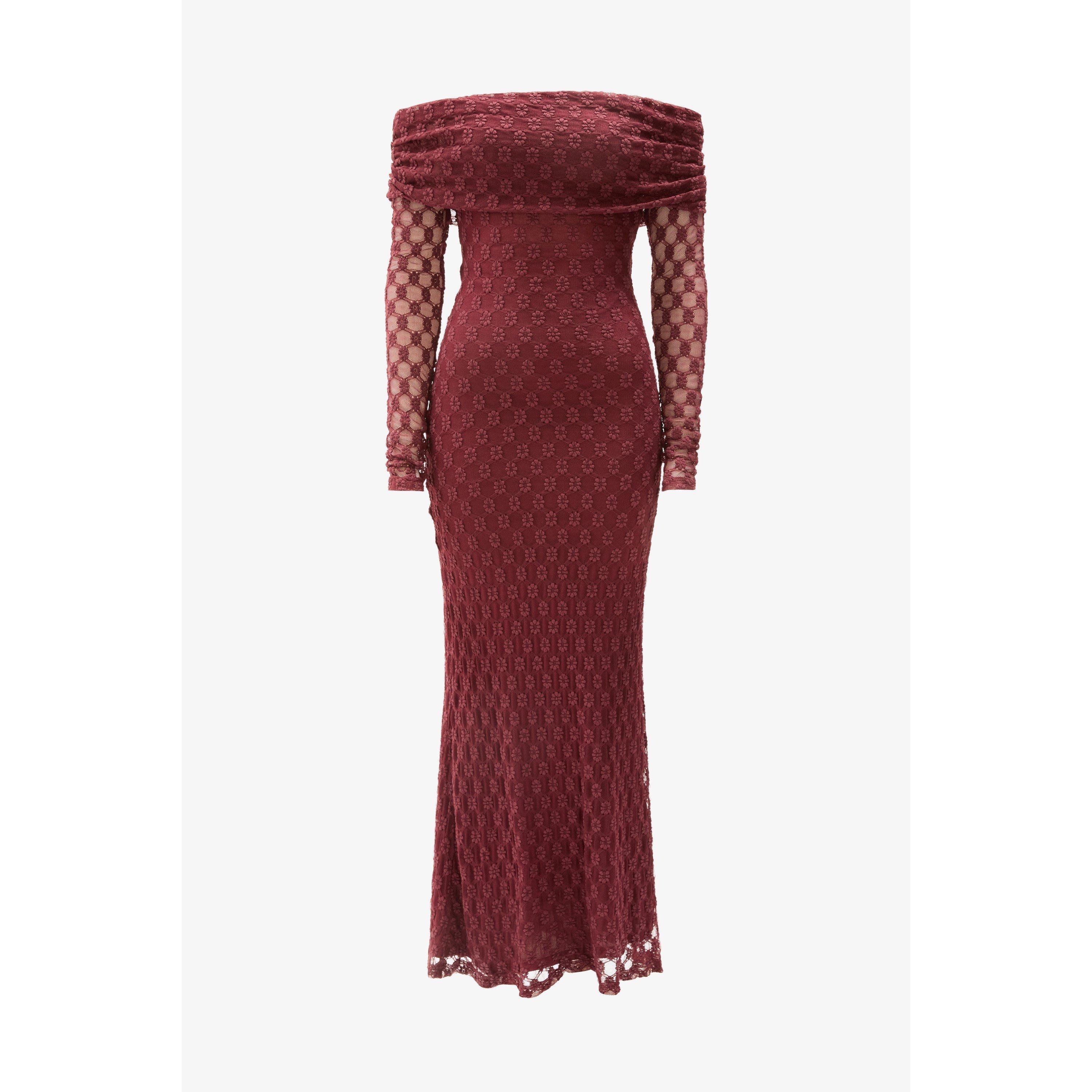 Deep Plum - Bardot - BD Adoni OffSh Dr Ld61 - 1