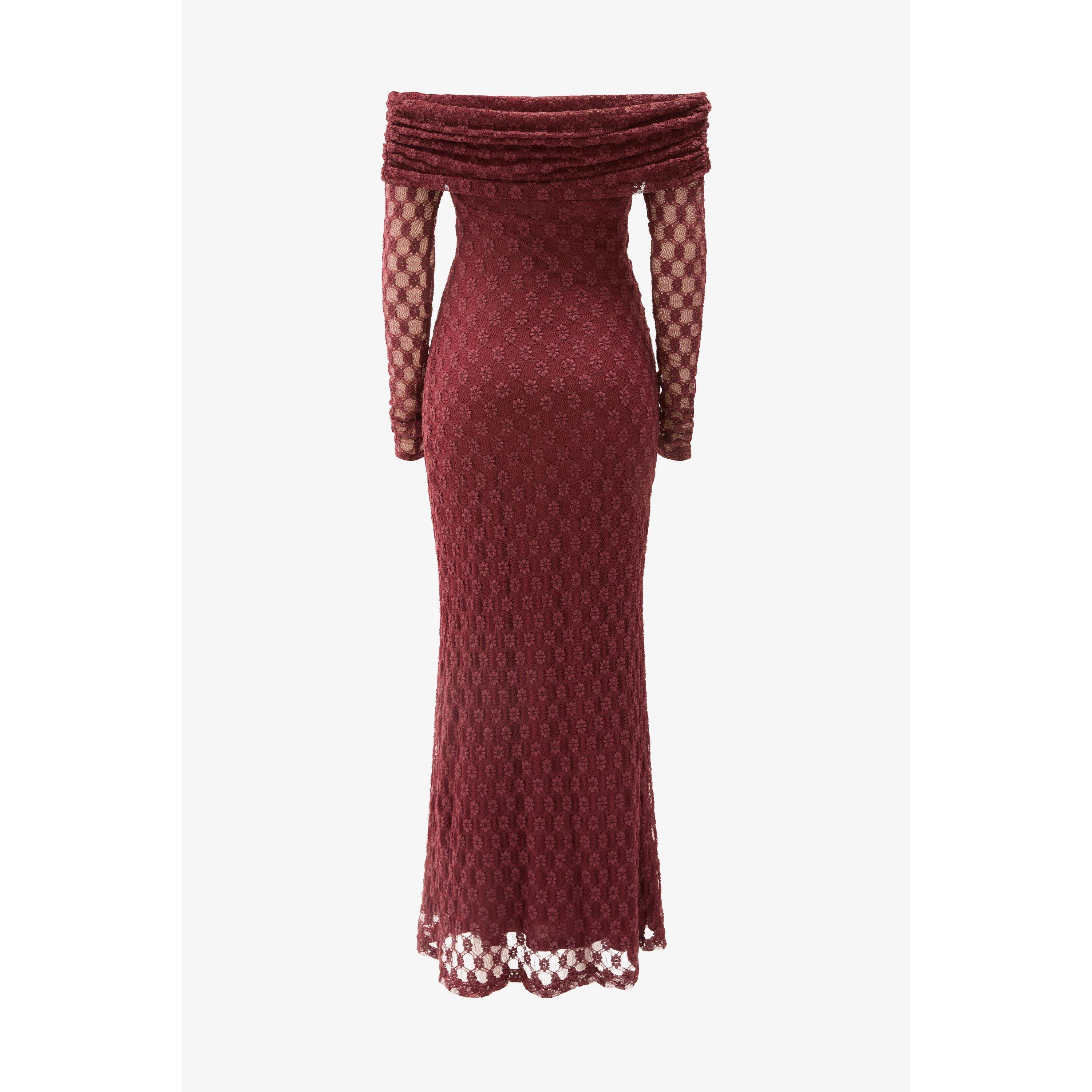 Deep Plum - Bardot - BD Adoni OffSh Dr Ld61 - 3