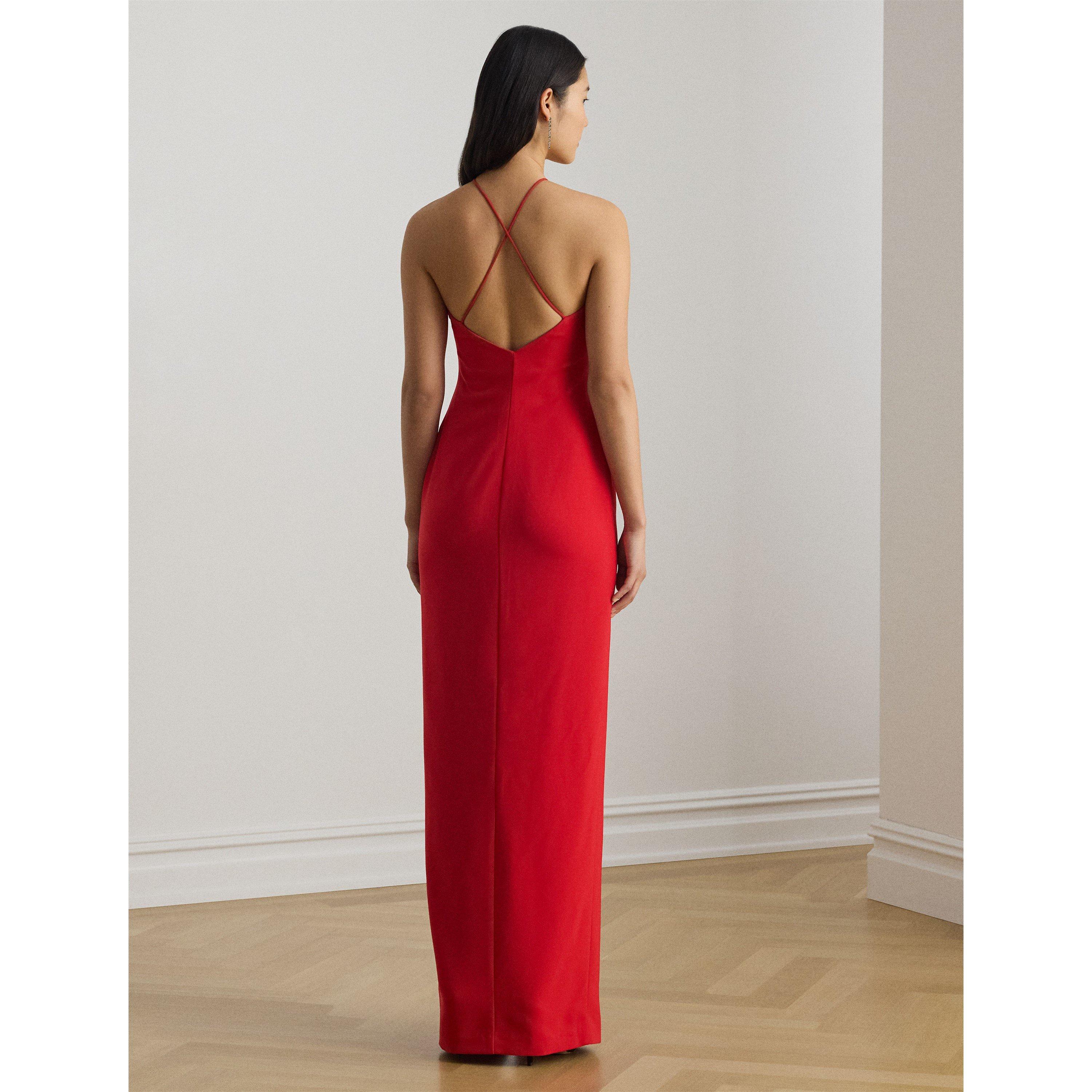 CRUISE RED - Lauren by Ralph Lauren - LRL Halterneck Dress Ld62 - 4
