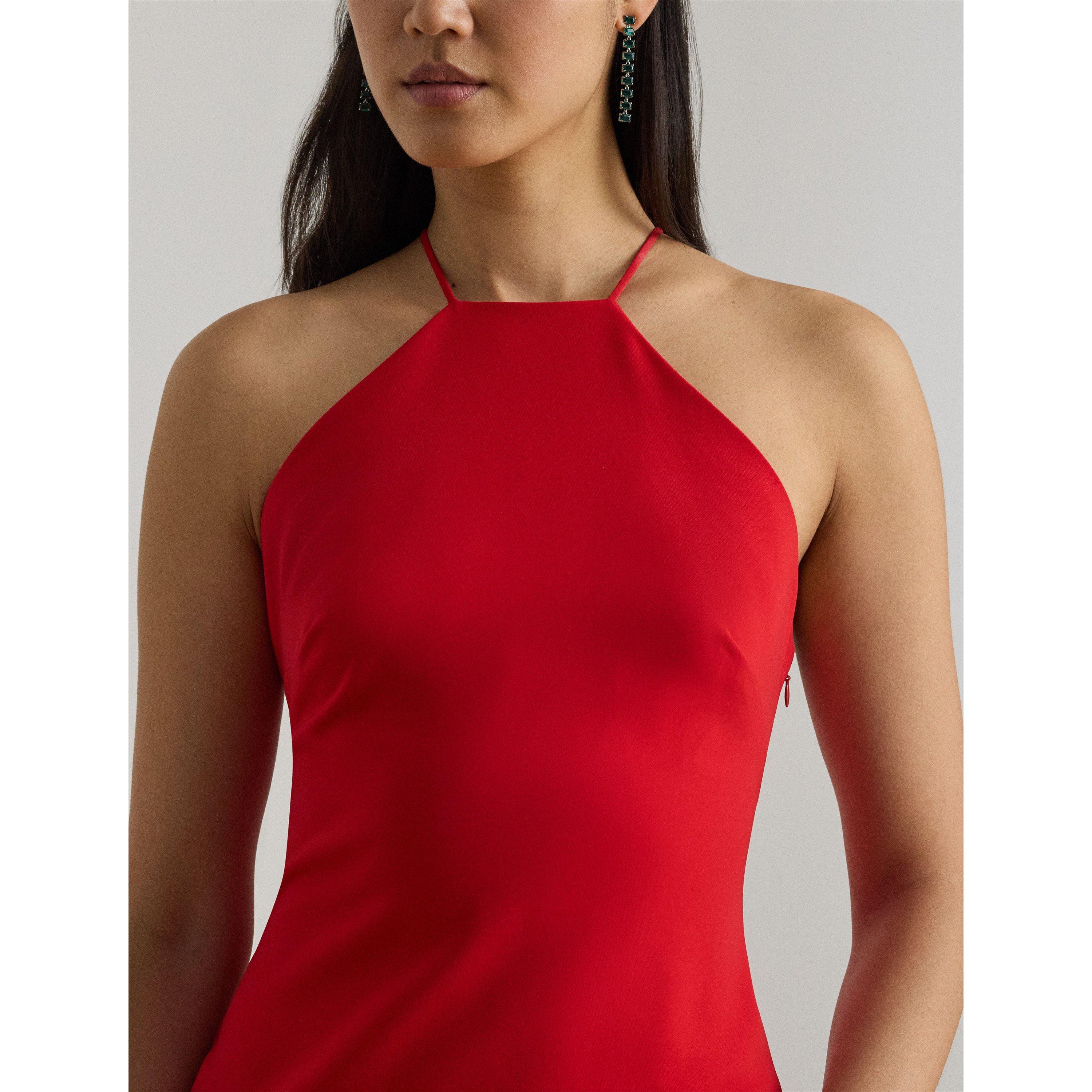 CRUISE RED - Lauren by Ralph Lauren - LRL Halterneck Dress Ld62 - 5