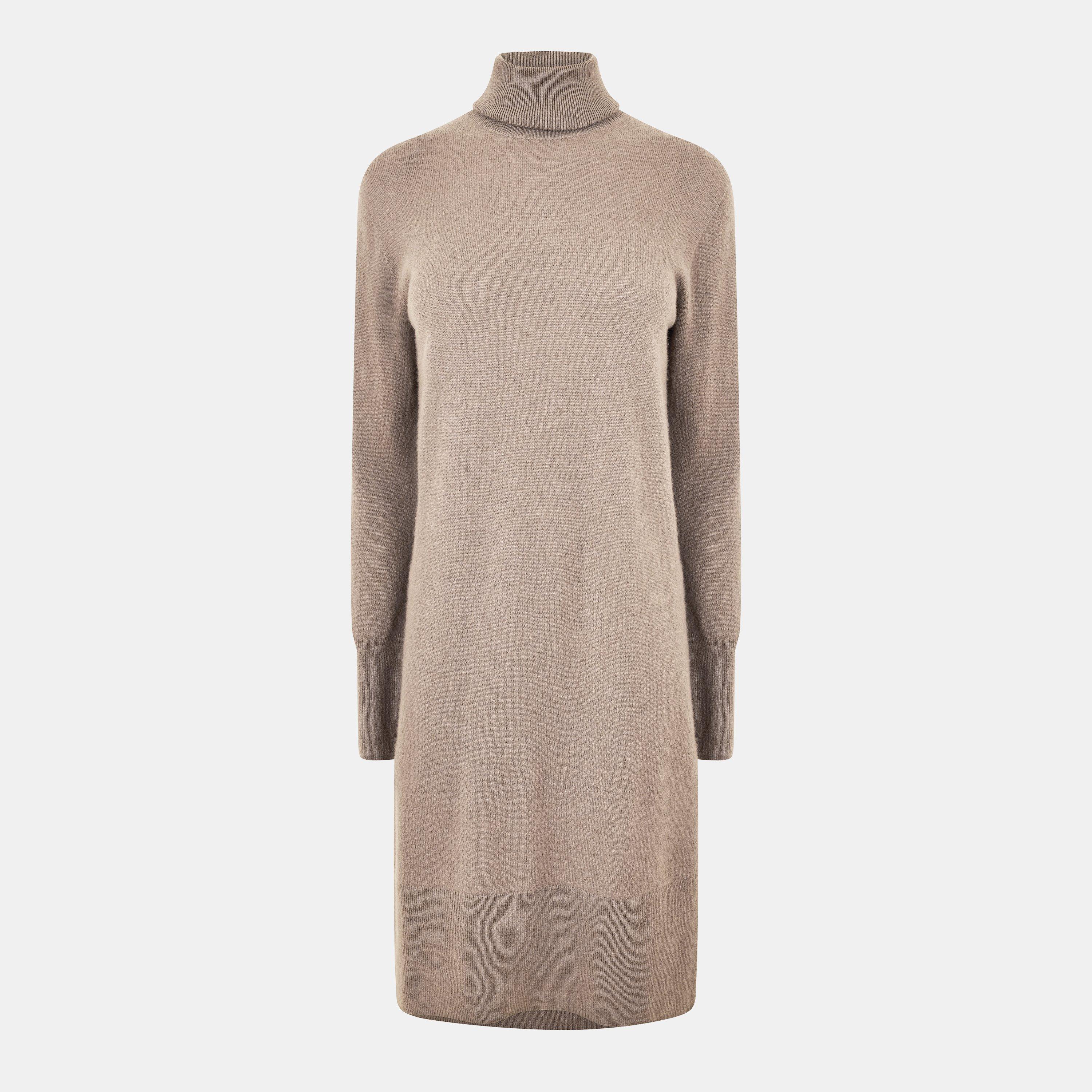 Mushroom - Joseph - Women's Long Cashmere Maxi Dress - 1
