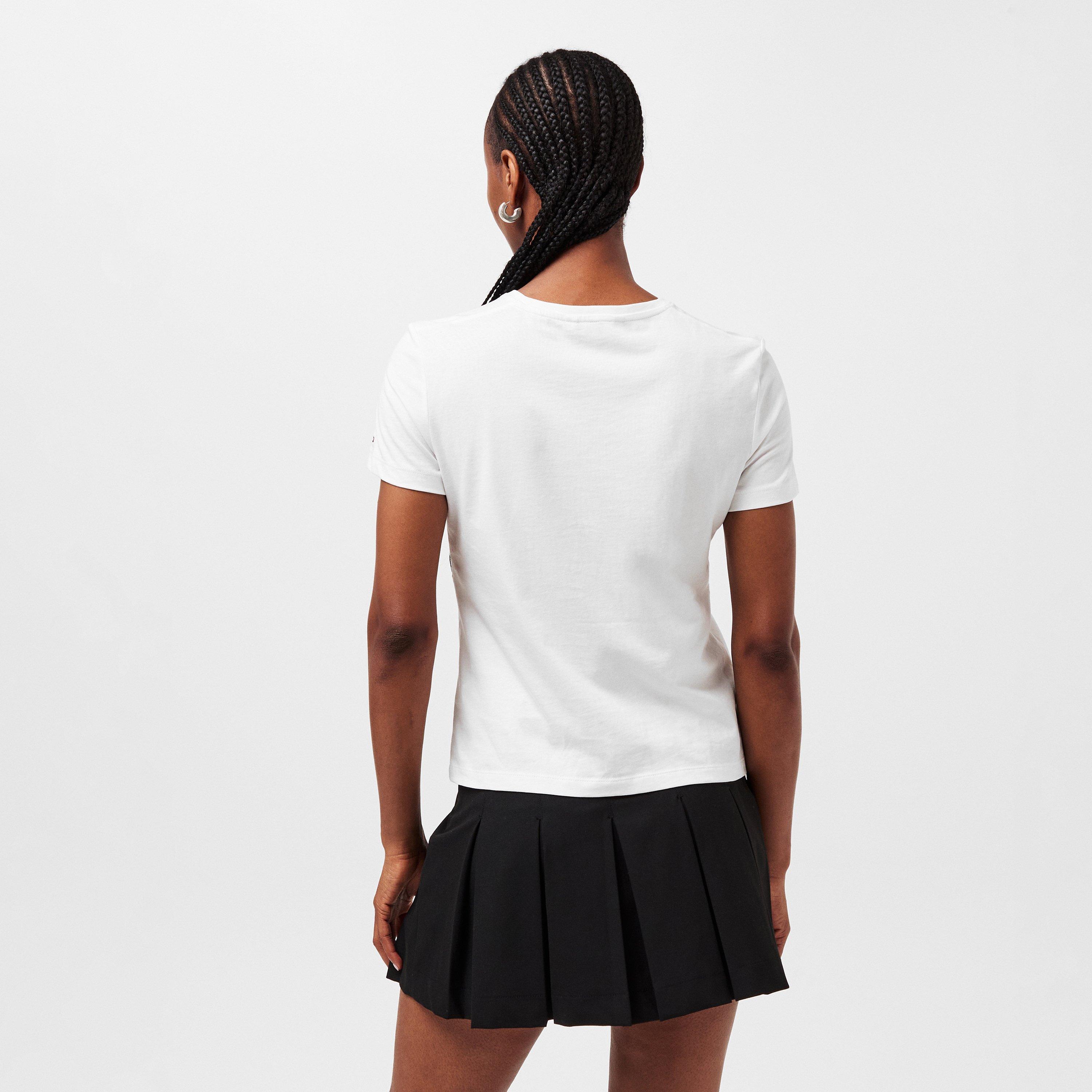 Ecru - Tommy Hilfiger - Women's Script Short-Sleeve Regular Fit T-Shirt - 4