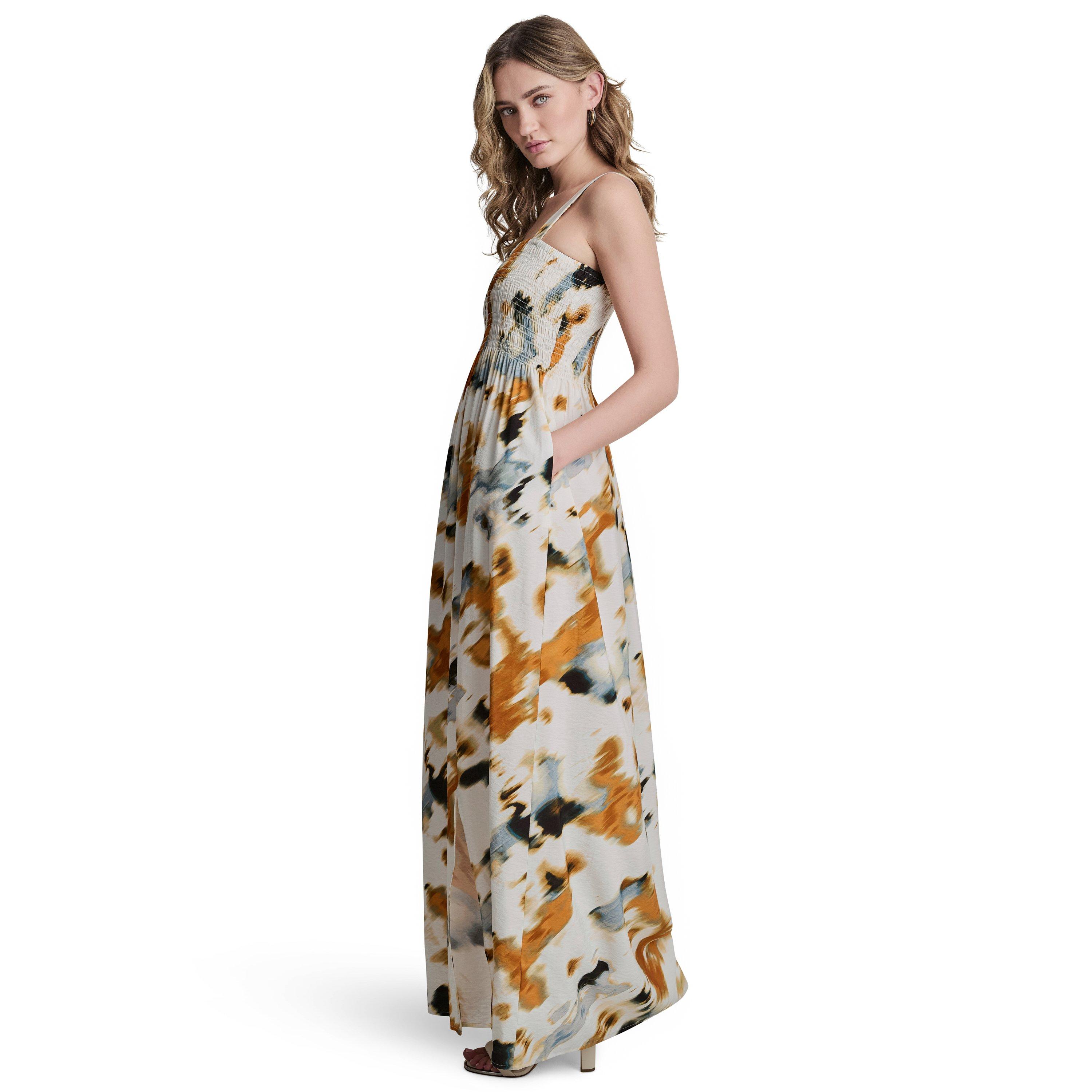 Sunburst Floral - DKNY - Women's Long Maxi Dress - 5