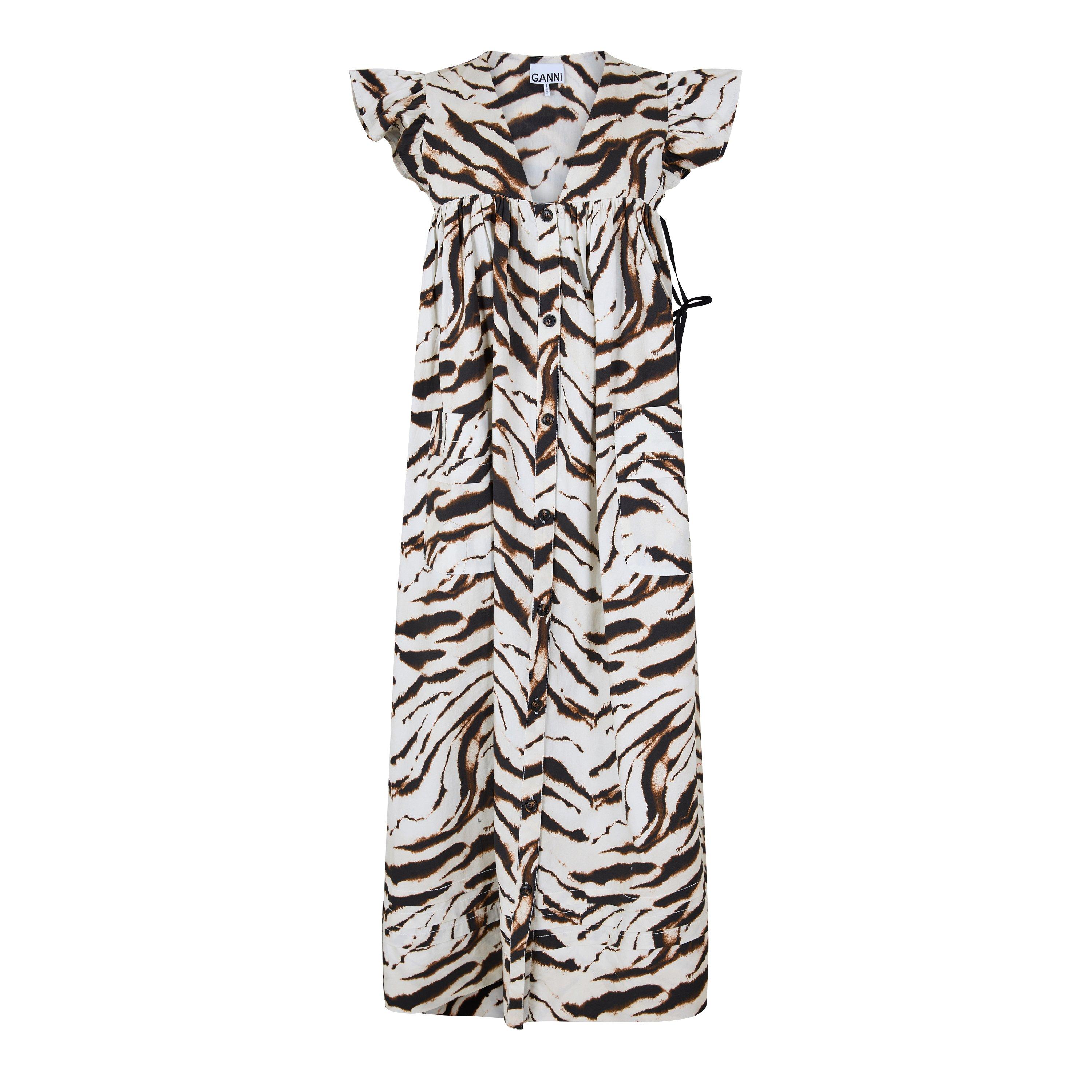 Ganni Women's Angel Long Maxi Dress - Egret - Size 10 (36)