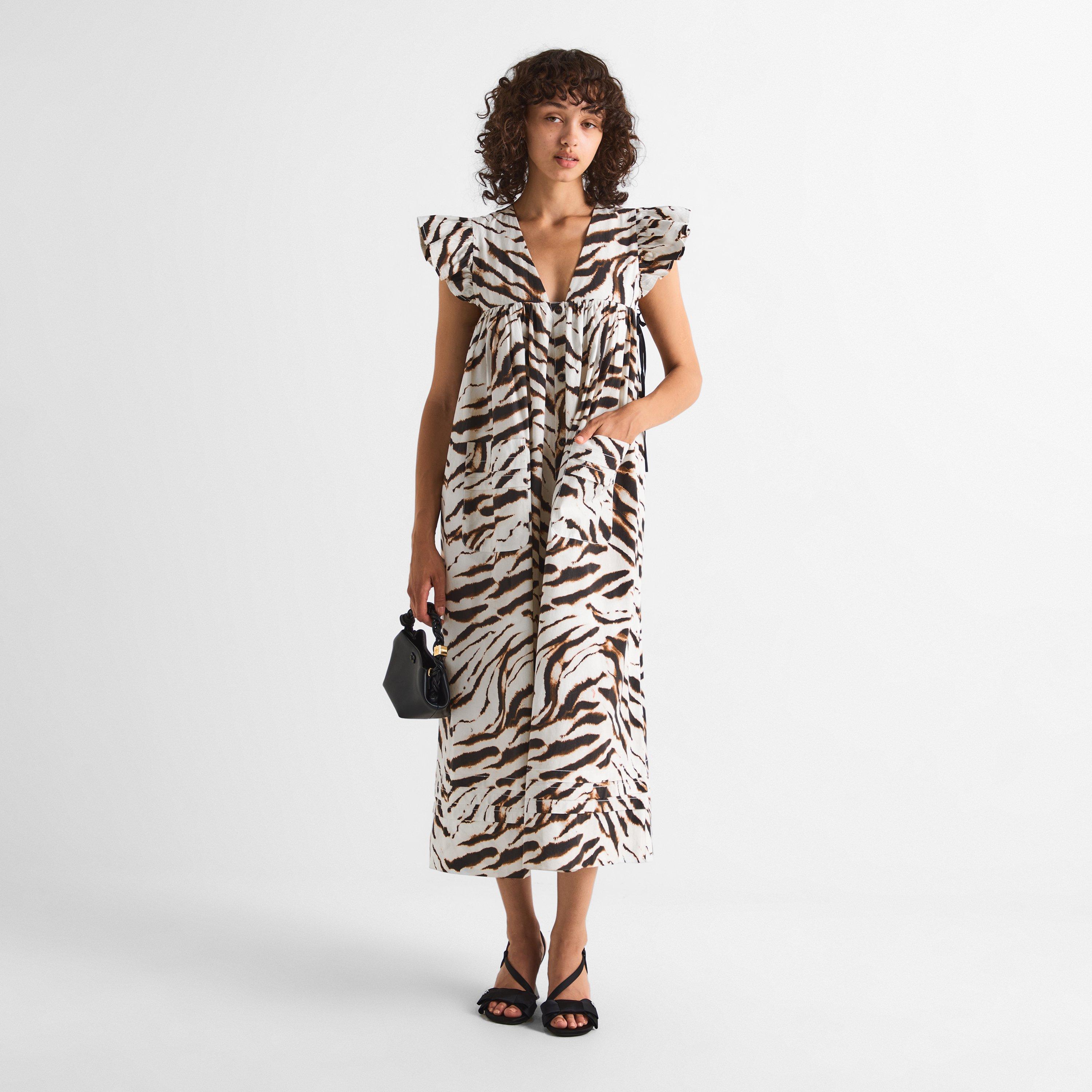 Egret - Ganni - Women's Angel Long Maxi Dress - 6