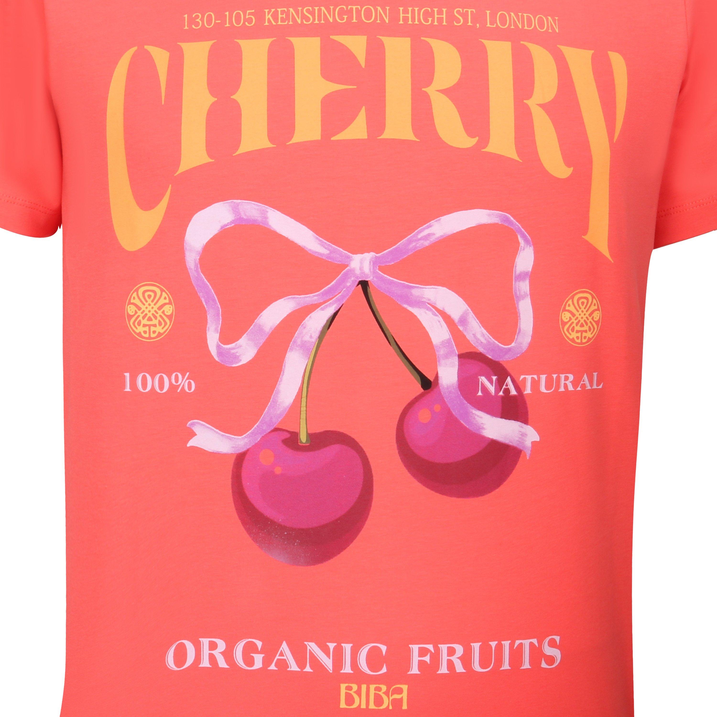 cherry - Biba - Women's Oversized Graphic T-Shirt - 3