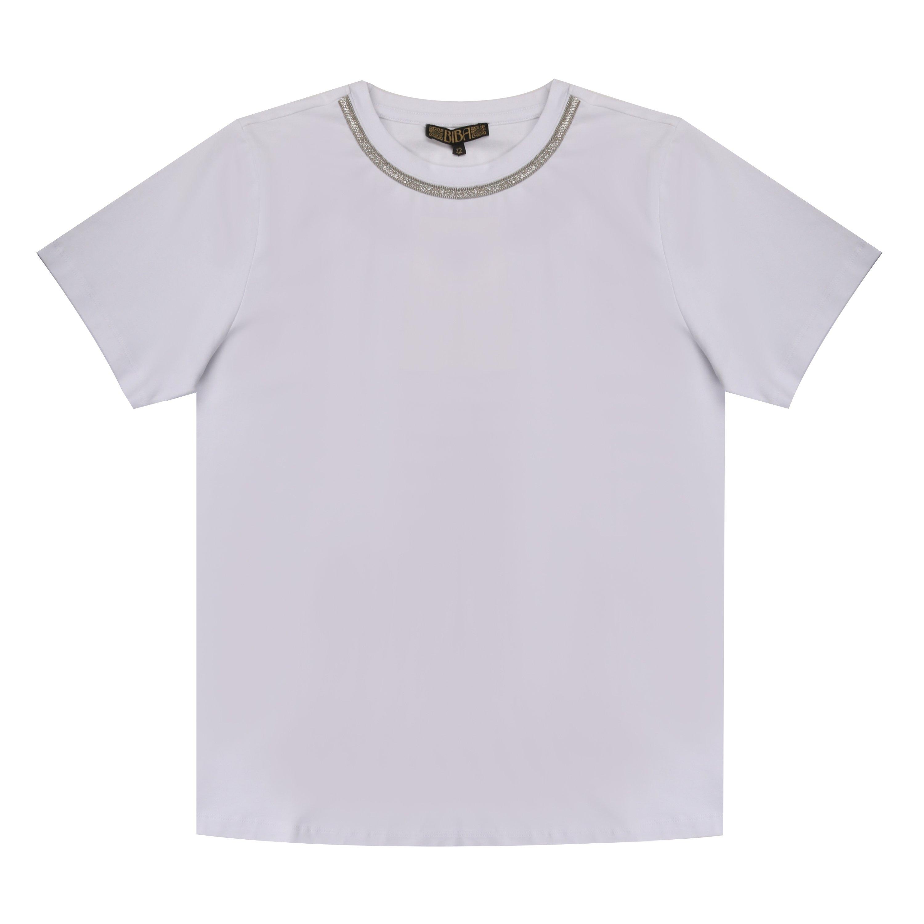 White - Biba - Women's Regular Fit T-Shirt - 1