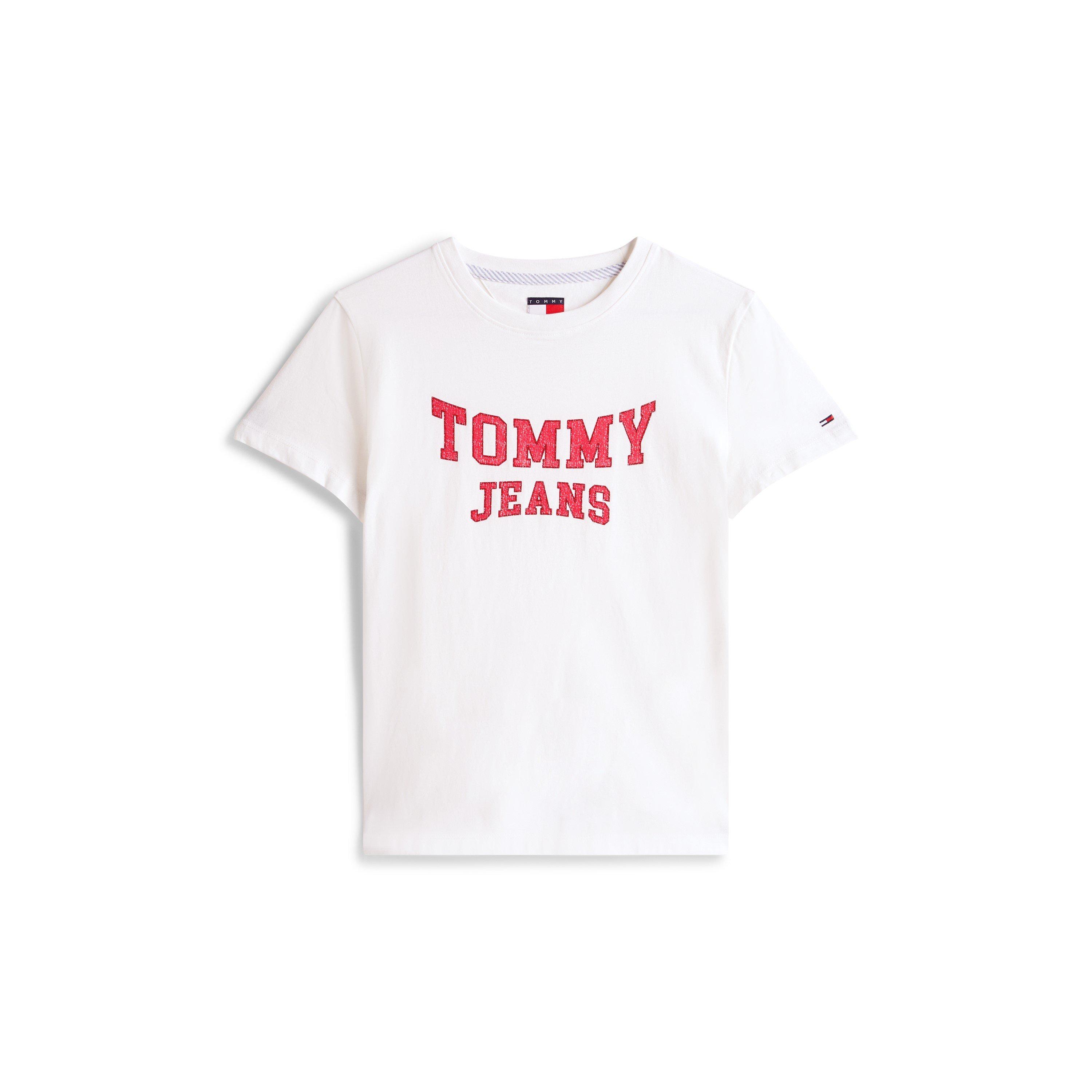 Tommy Jeans Women's Varsity T-Shirt - Ecru - 8 (XS)