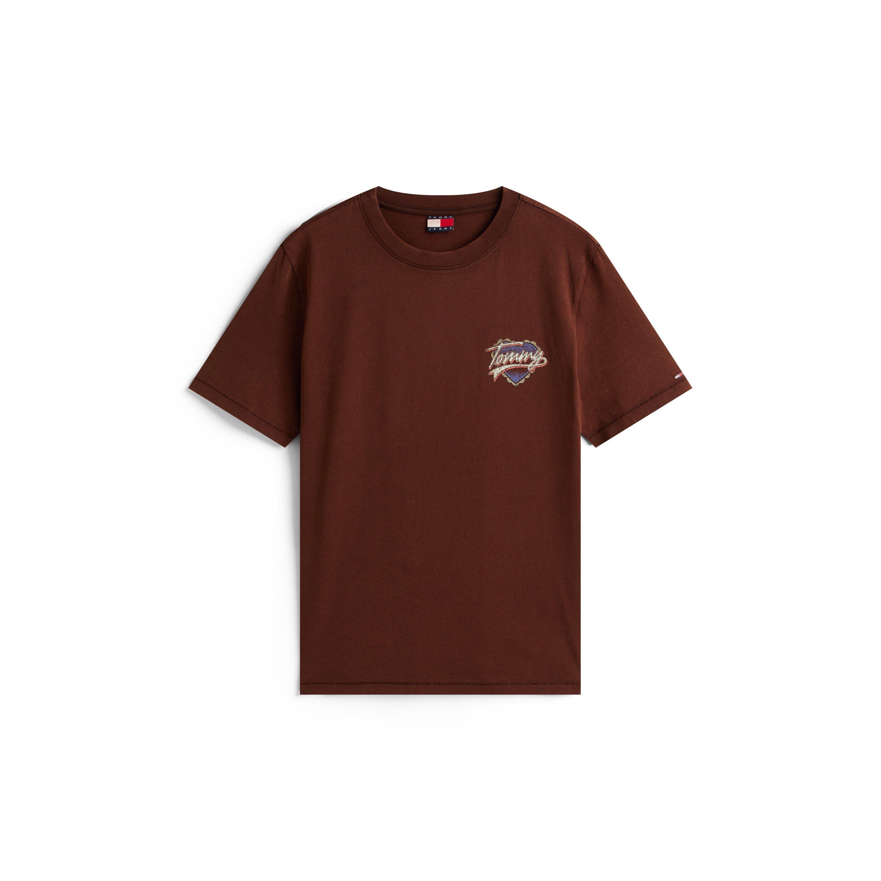 Rich Brown - Tommy Jeans - Women's Wash Heart Heart Graphic T-Shirt - 1