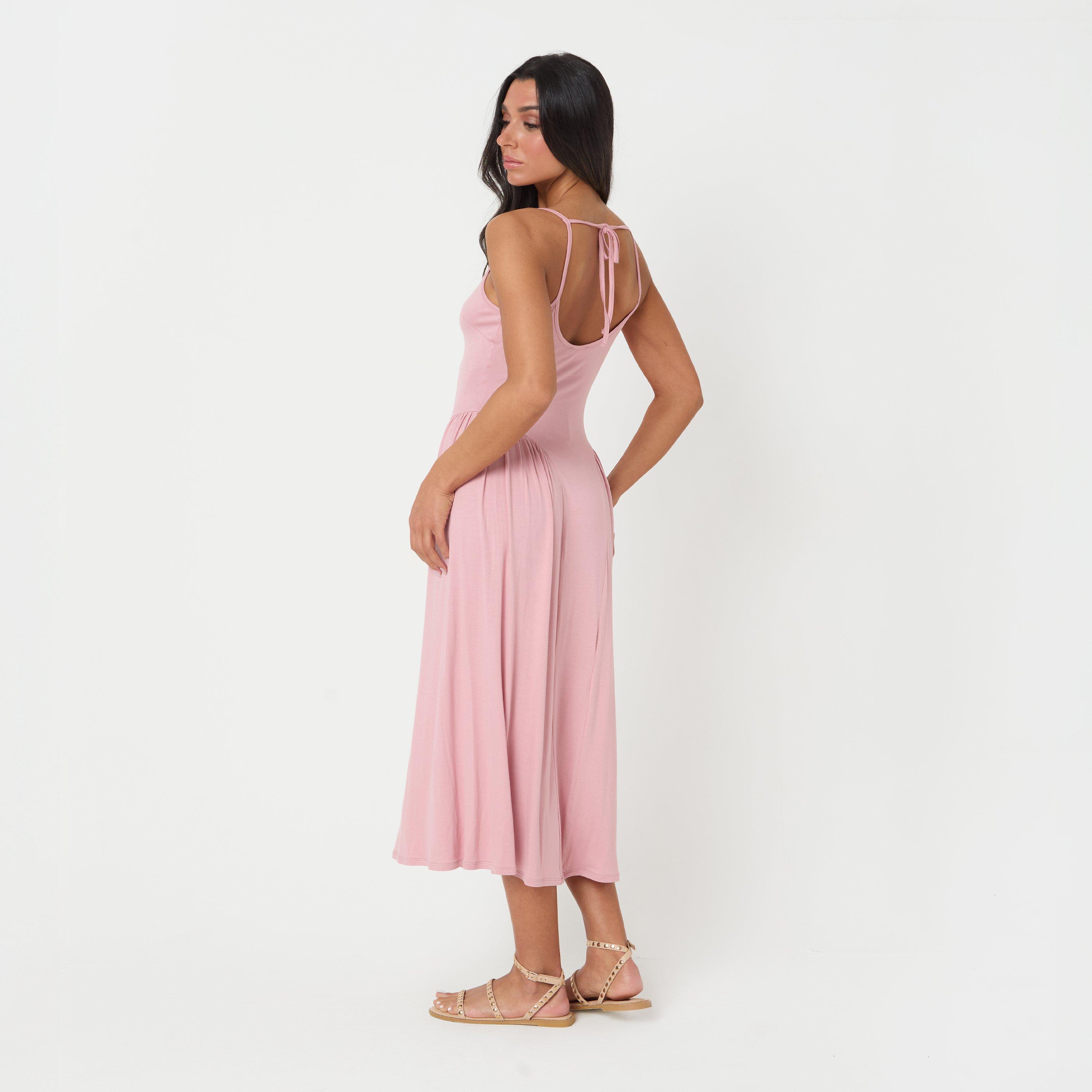 Rosa - I Saw It First - Tie Back Midi Dress - 4