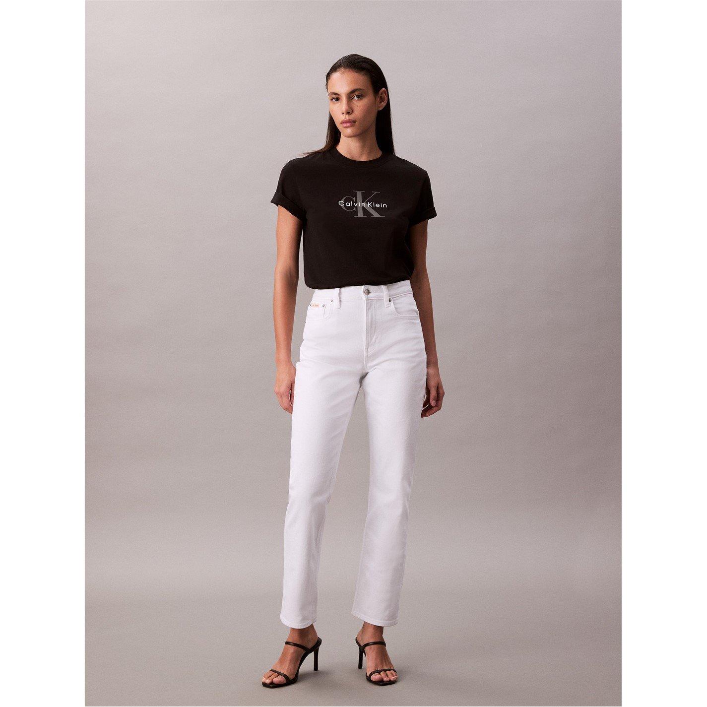Black - Calvin Klein Jeans - Women's CKJ Mono Hero Regular Fit T-Shirt - 2