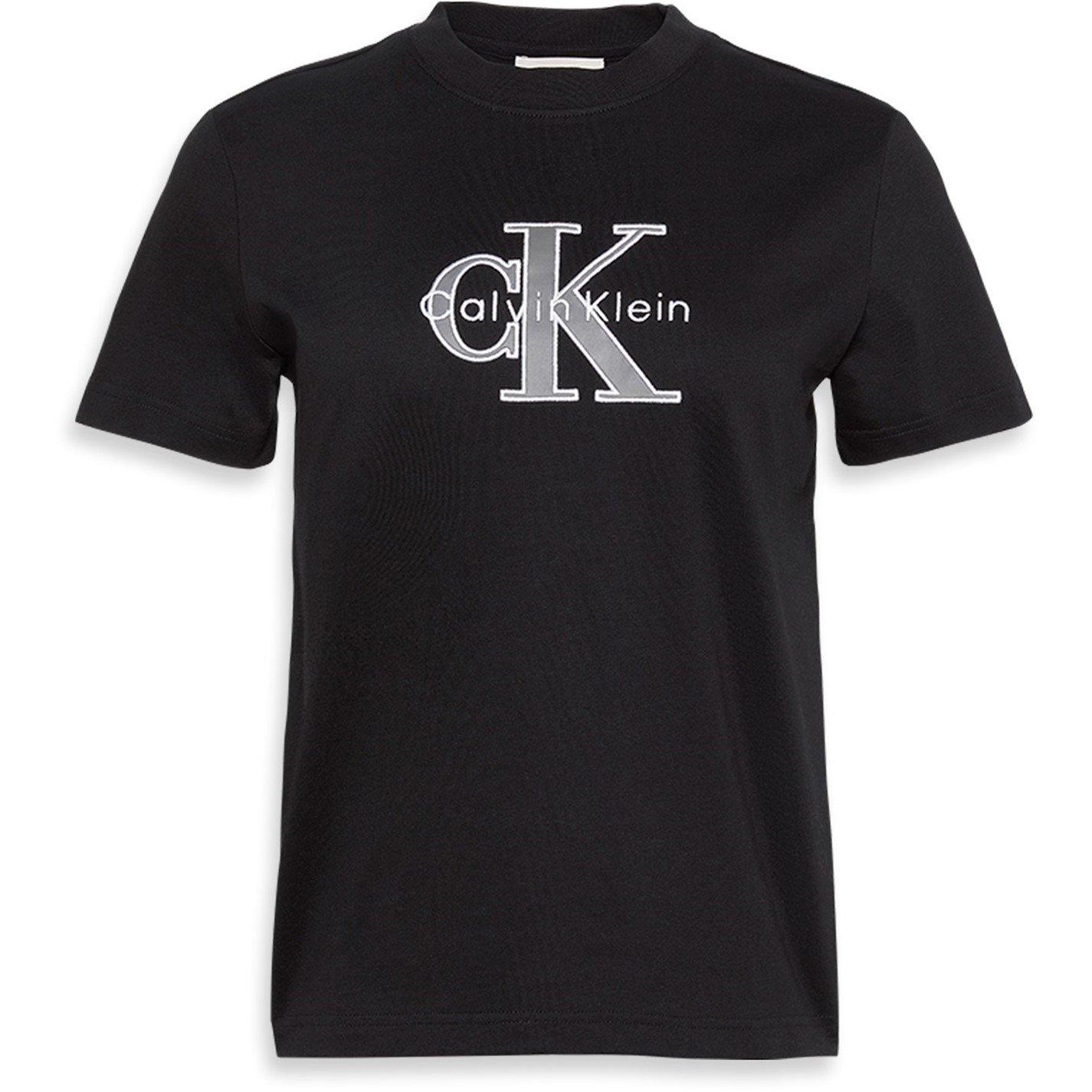 Black - Calvin Klein Jeans - Women's CKJ Mono Hero Regular Fit T-Shirt - 6