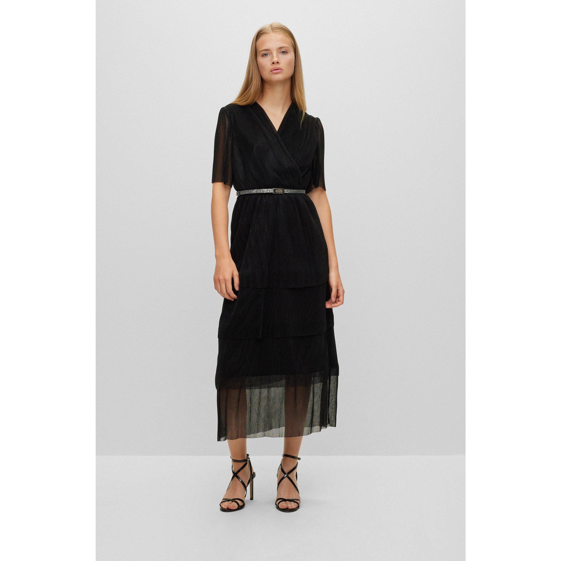 Black - Boss - Women's Diplissima Wrap Design Dress - 2