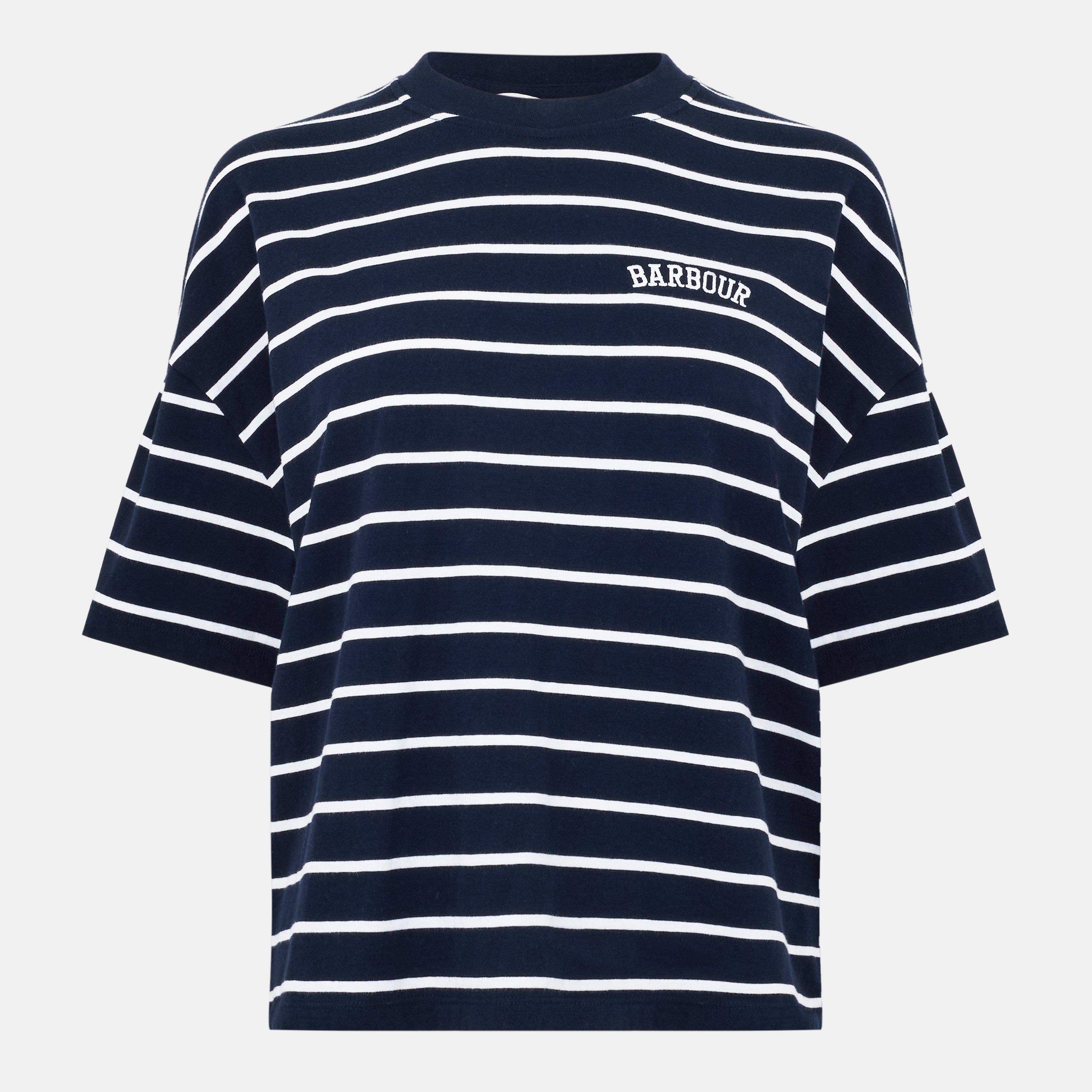 Navy Stripe - Barbour - Faye Striped T-Shirt - 1
