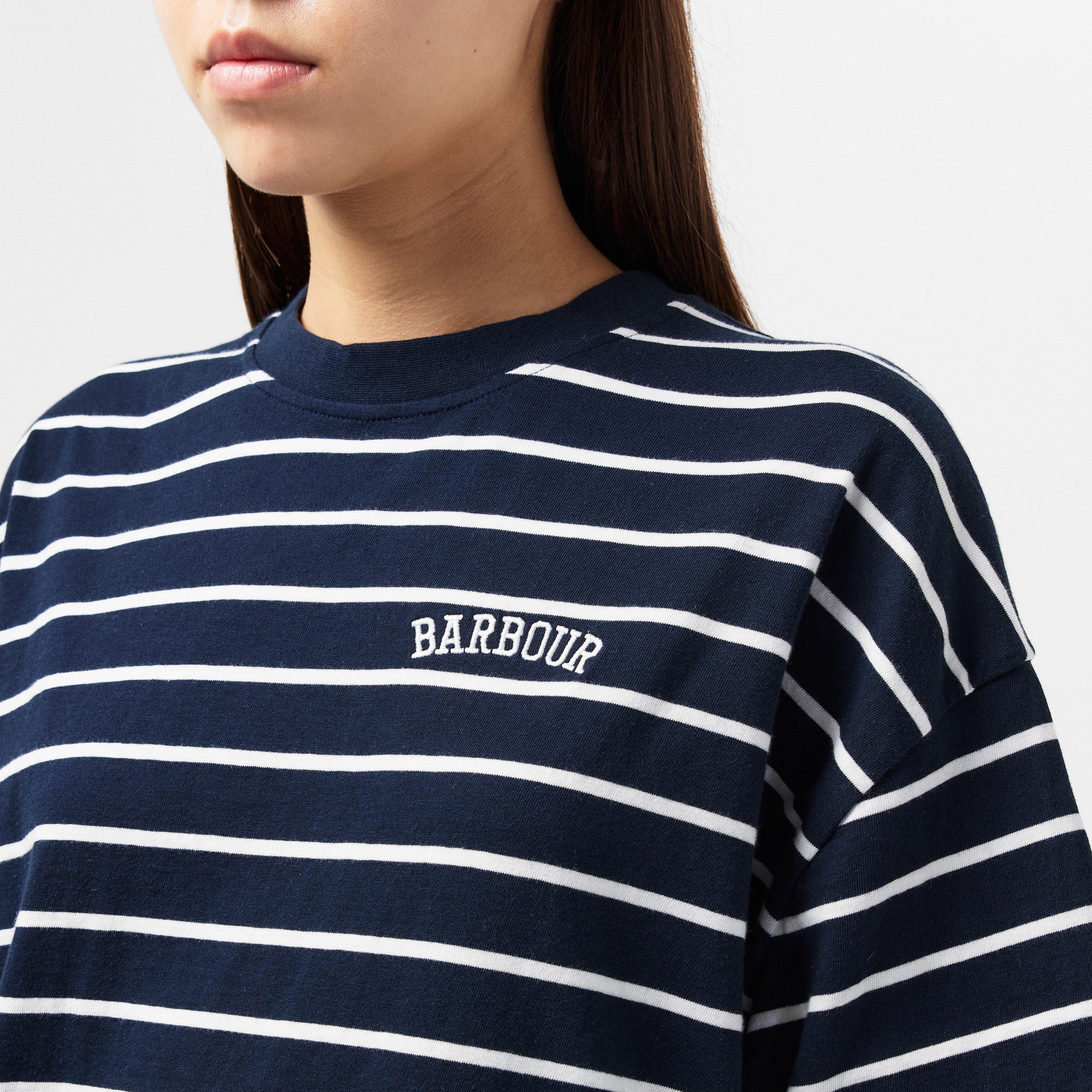 Navy Stripe - Barbour - Faye Striped T-Shirt - 5