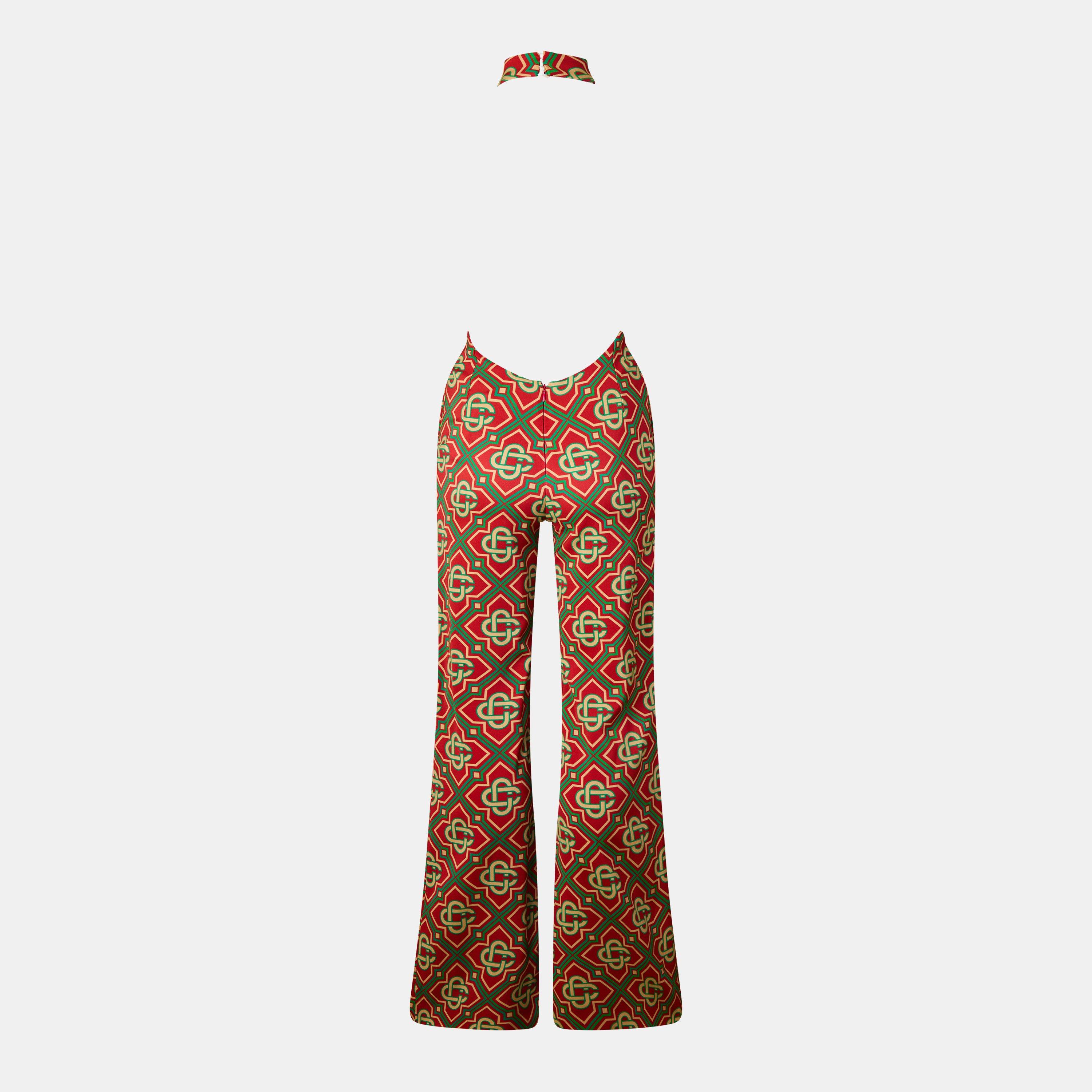 Multi - Casablanca - Women's Casa Halterneck Jumpsuit - 2