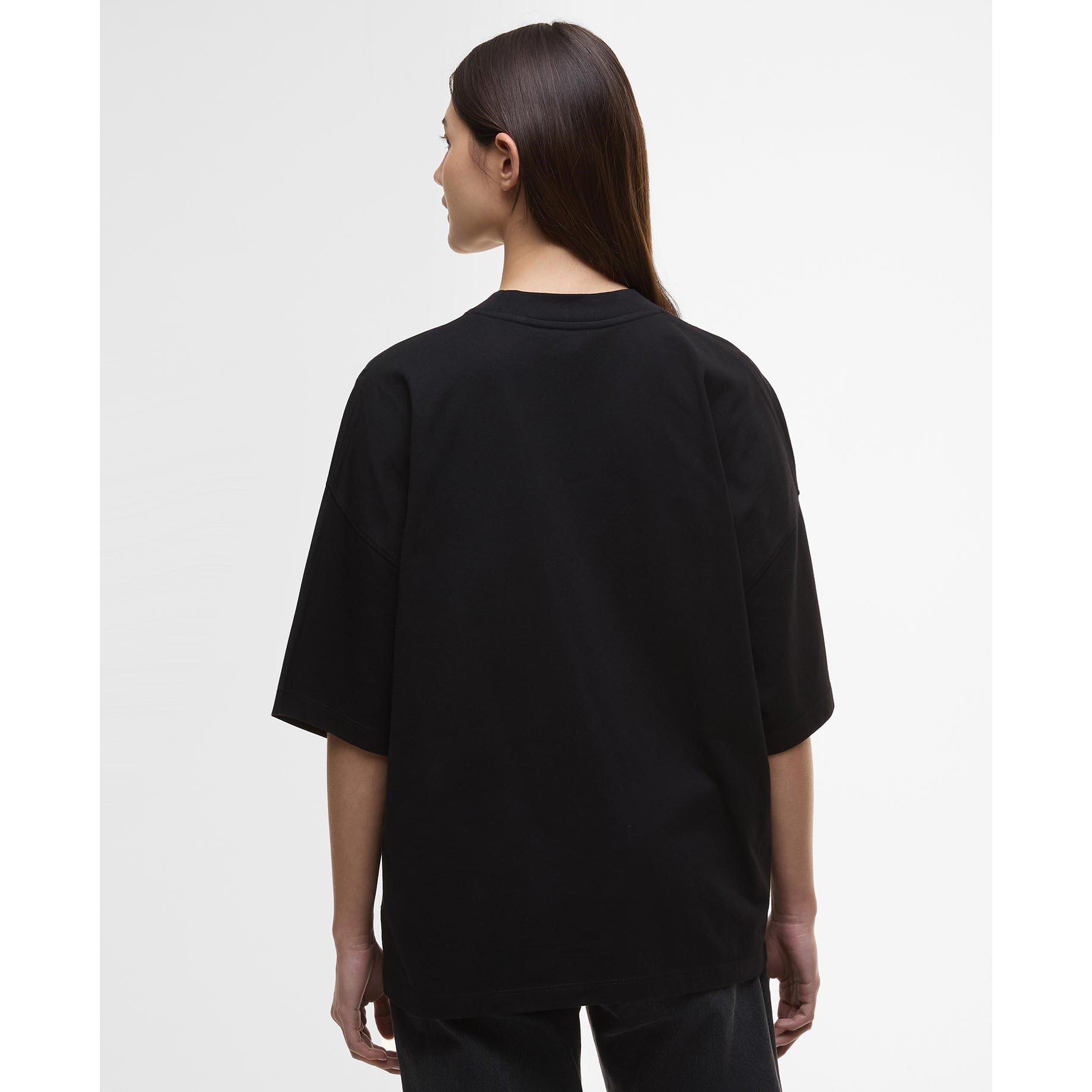 Black - Barbour International - Kaia Oversized T-Shirt - 3