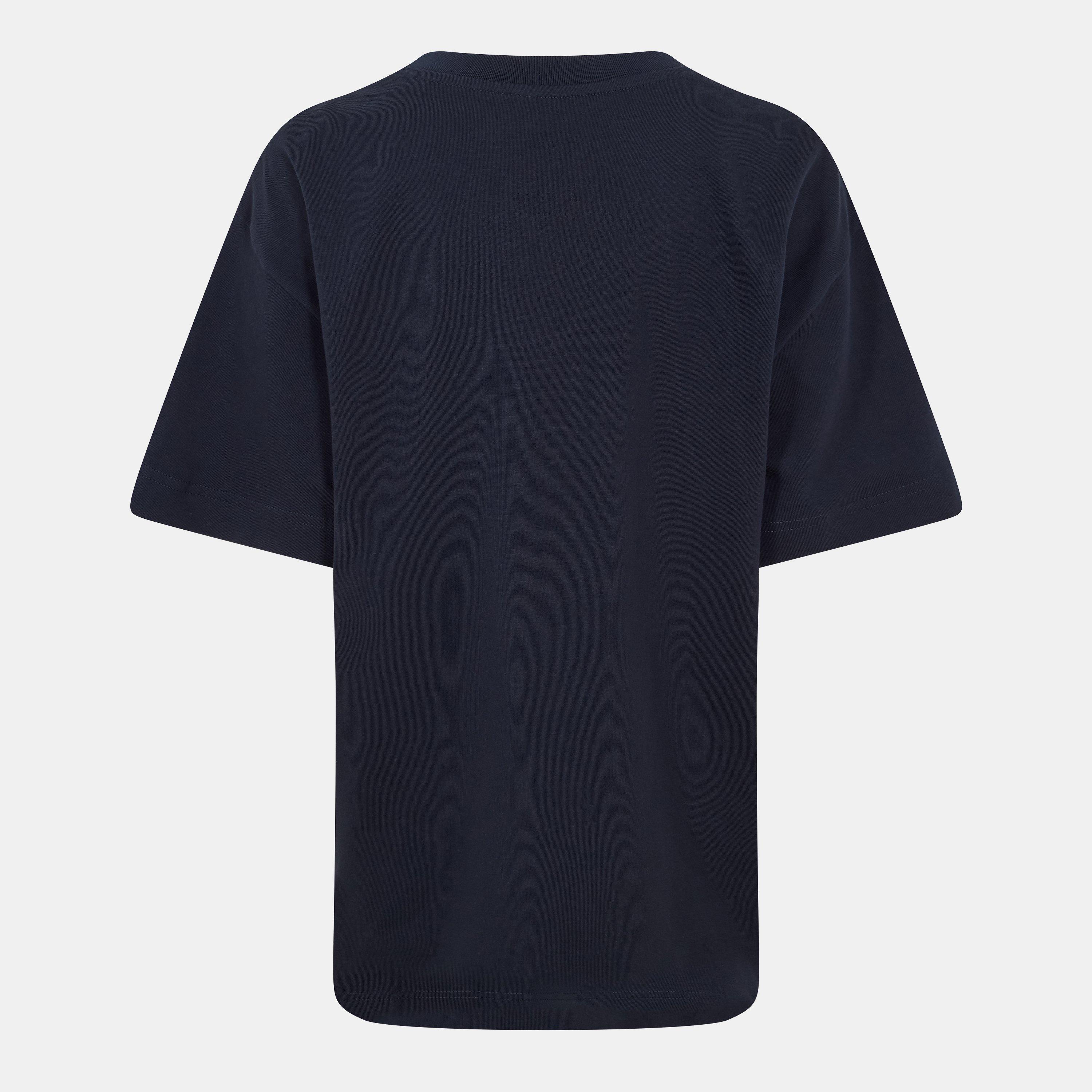 Navy/White - GIVENCHY - Boxy Logo T-Shirt - 2
