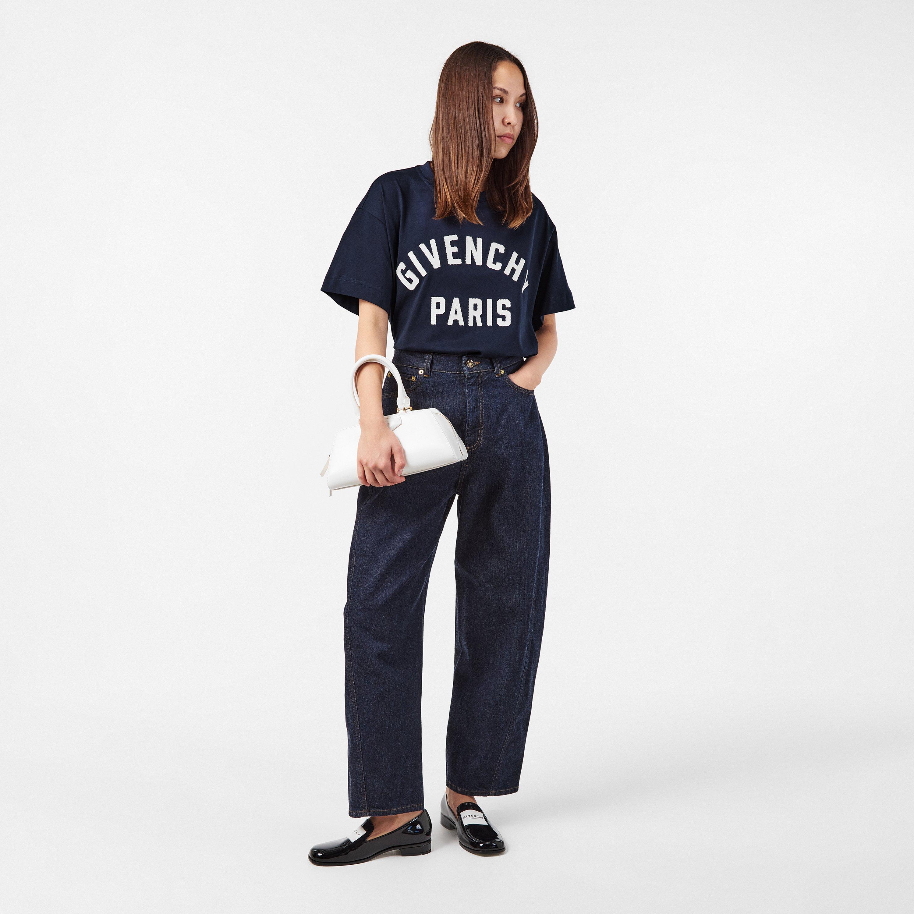 Navy/White - GIVENCHY - Boxy Logo T-Shirt - 6