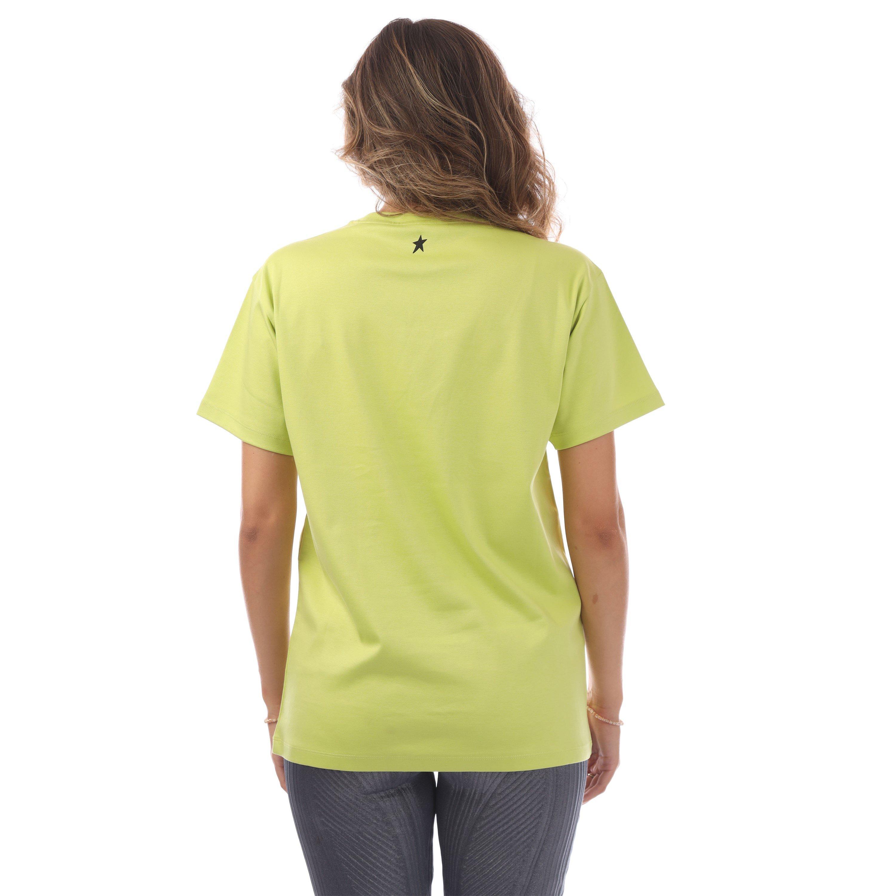 Green - Mugler - Women's Logo Regular Fit T-Shirt - 3