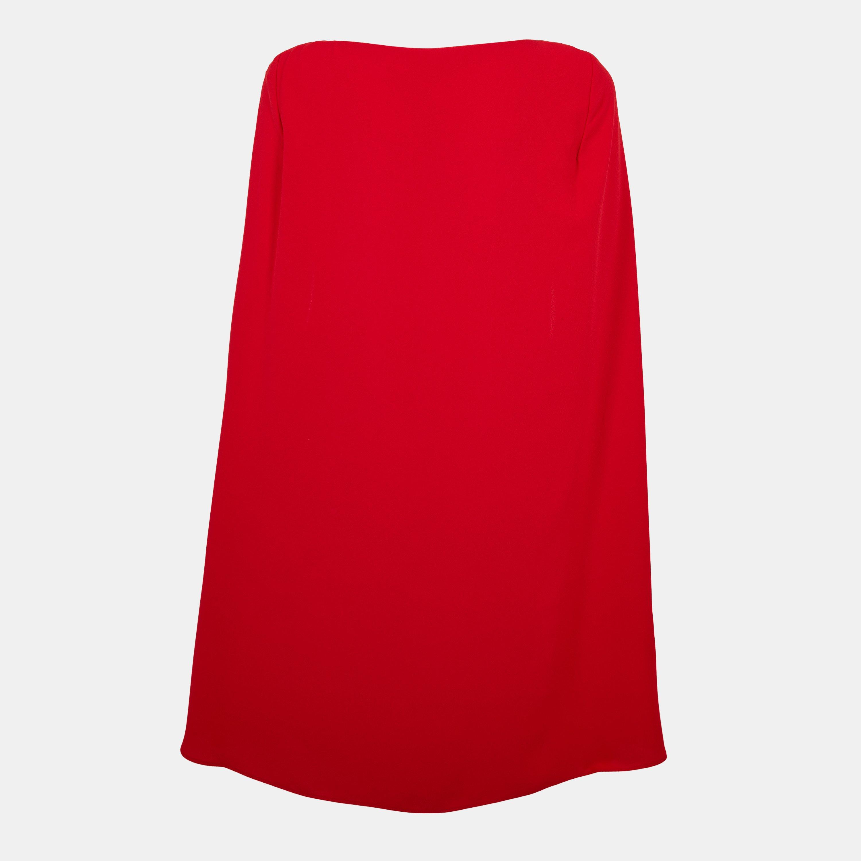 Ralph Red - Lauren by Ralph Lauren - Women's Real Leather Petra Mini Dress - 2