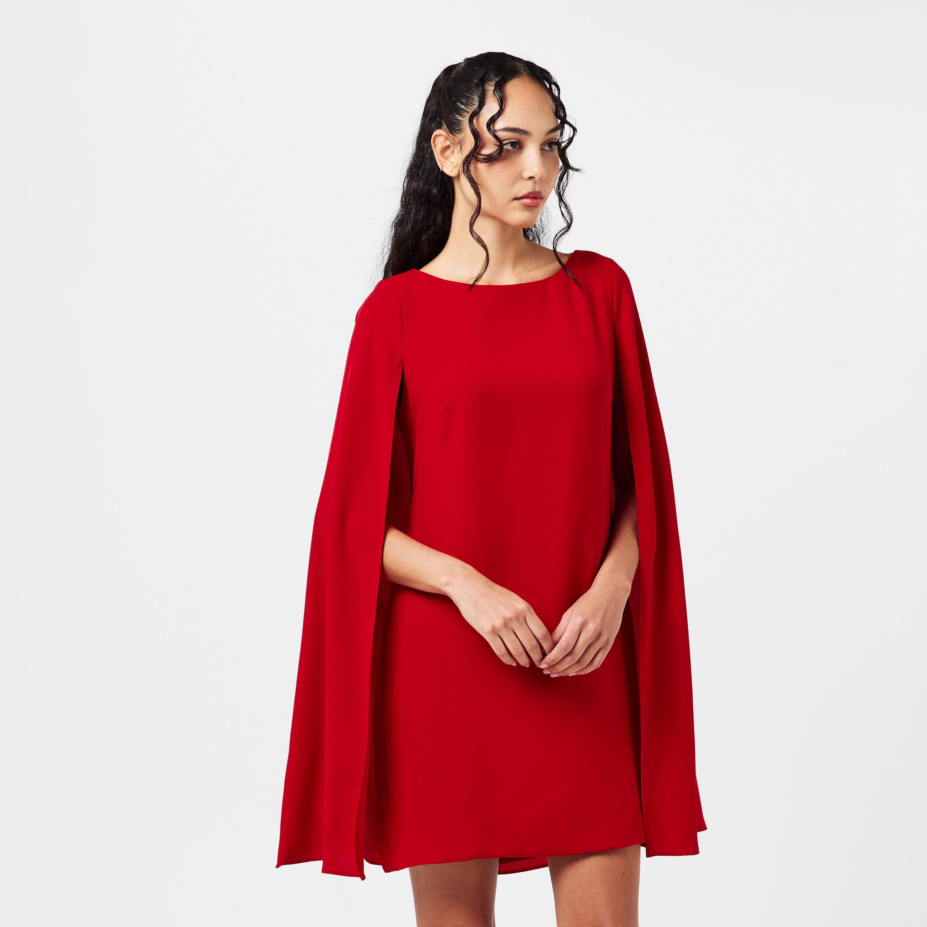 Ralph Red - Lauren by Ralph Lauren - Women's Real Leather Petra Mini Dress - 3