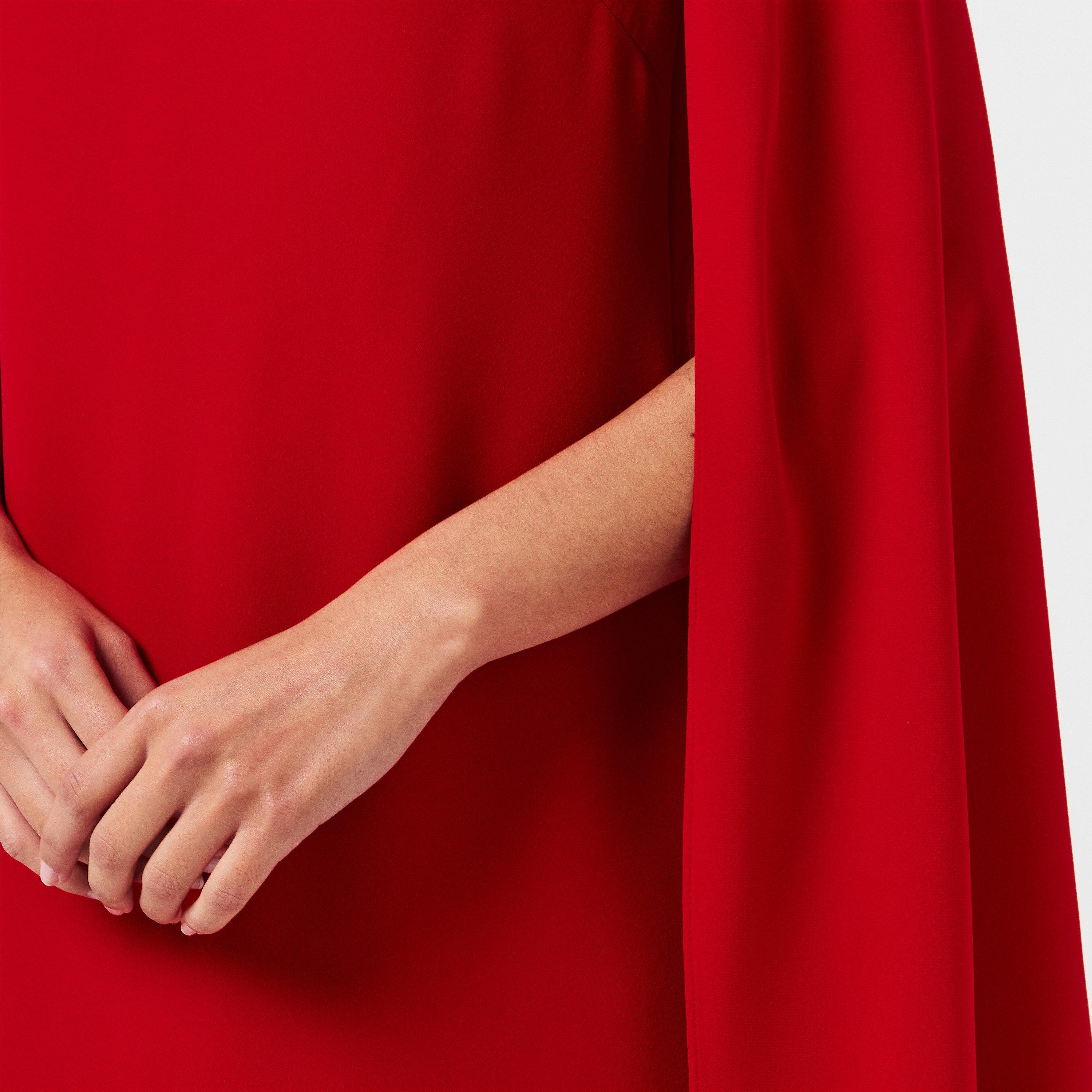 Ralph Red - Lauren by Ralph Lauren - Women's Real Leather Petra Mini Dress - 5