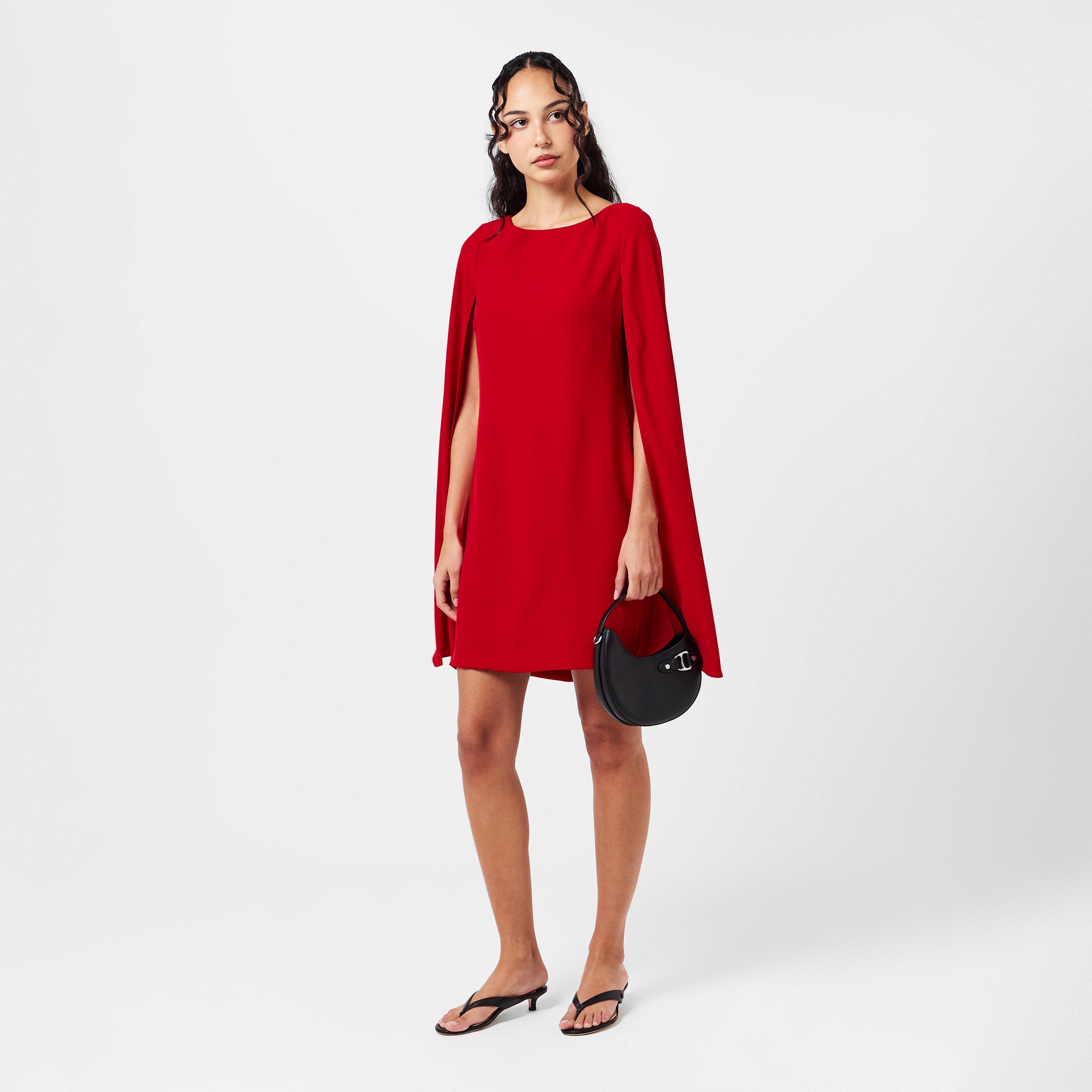 Ralph Red - Lauren by Ralph Lauren - Women's Real Leather Petra Mini Dress - 6