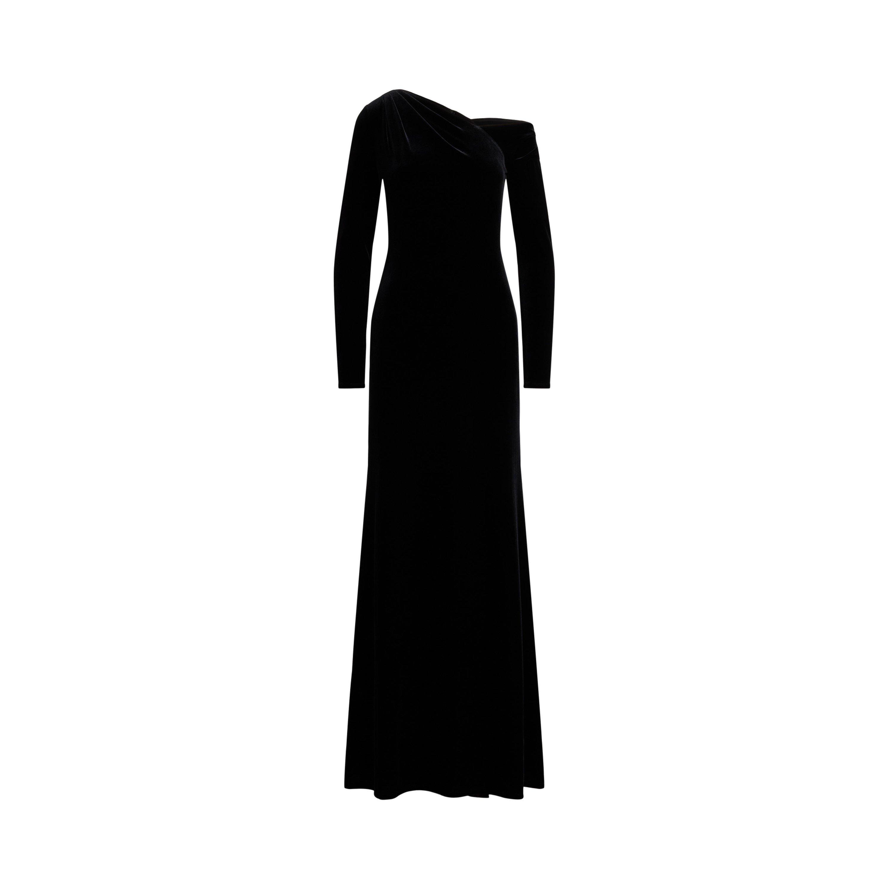 Lauren by Ralph Lauren Women's Cateema Ball Gown - Black Velvet - Size 10 (S)