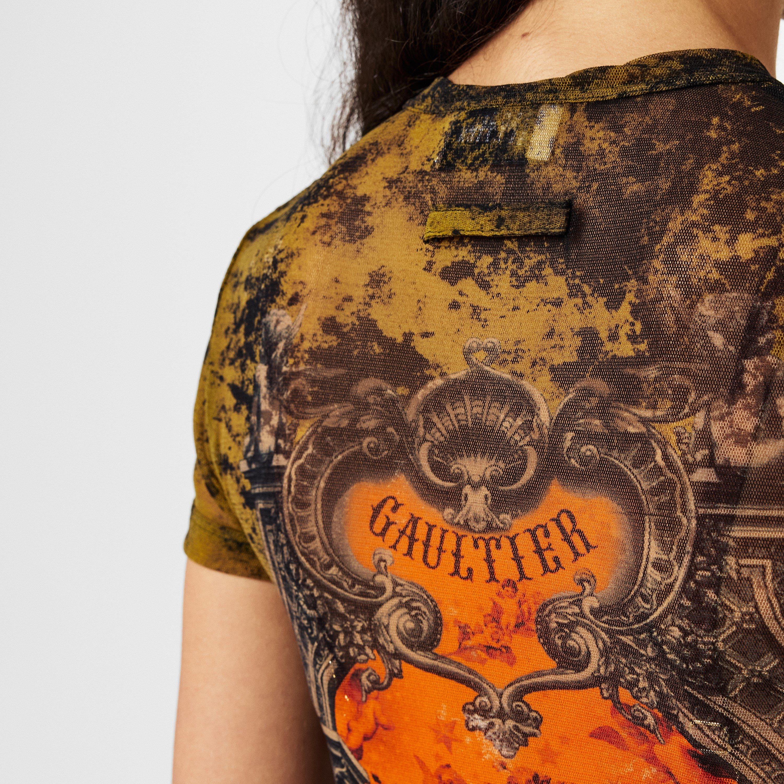 BLK/Khaki - Jean Paul Gaultier - Women's Medallion Mini Dress - 5