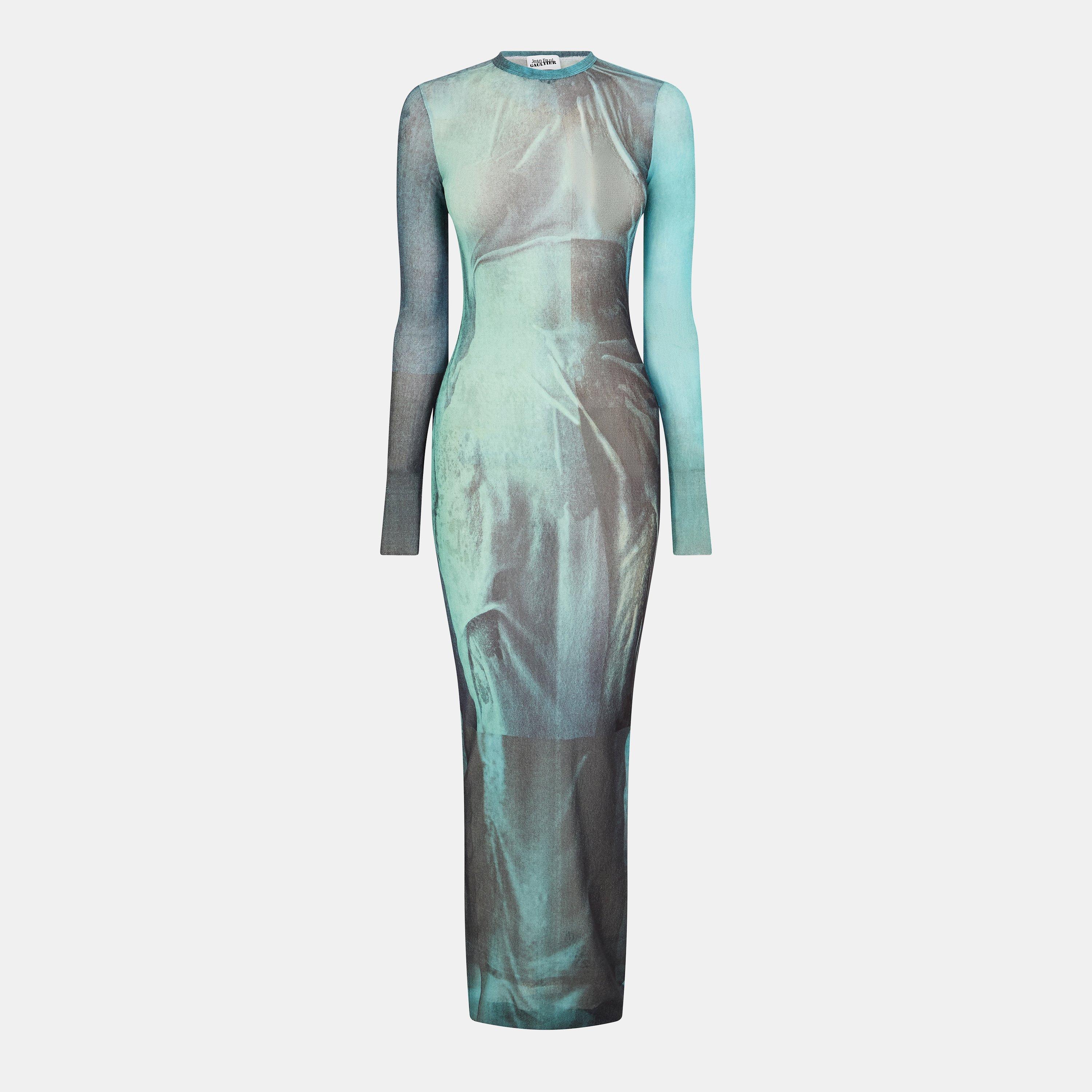Jean Paul Gaultier Women's Floor-Length Maxi Dress - Vintage Bl - Size 8 (XS)