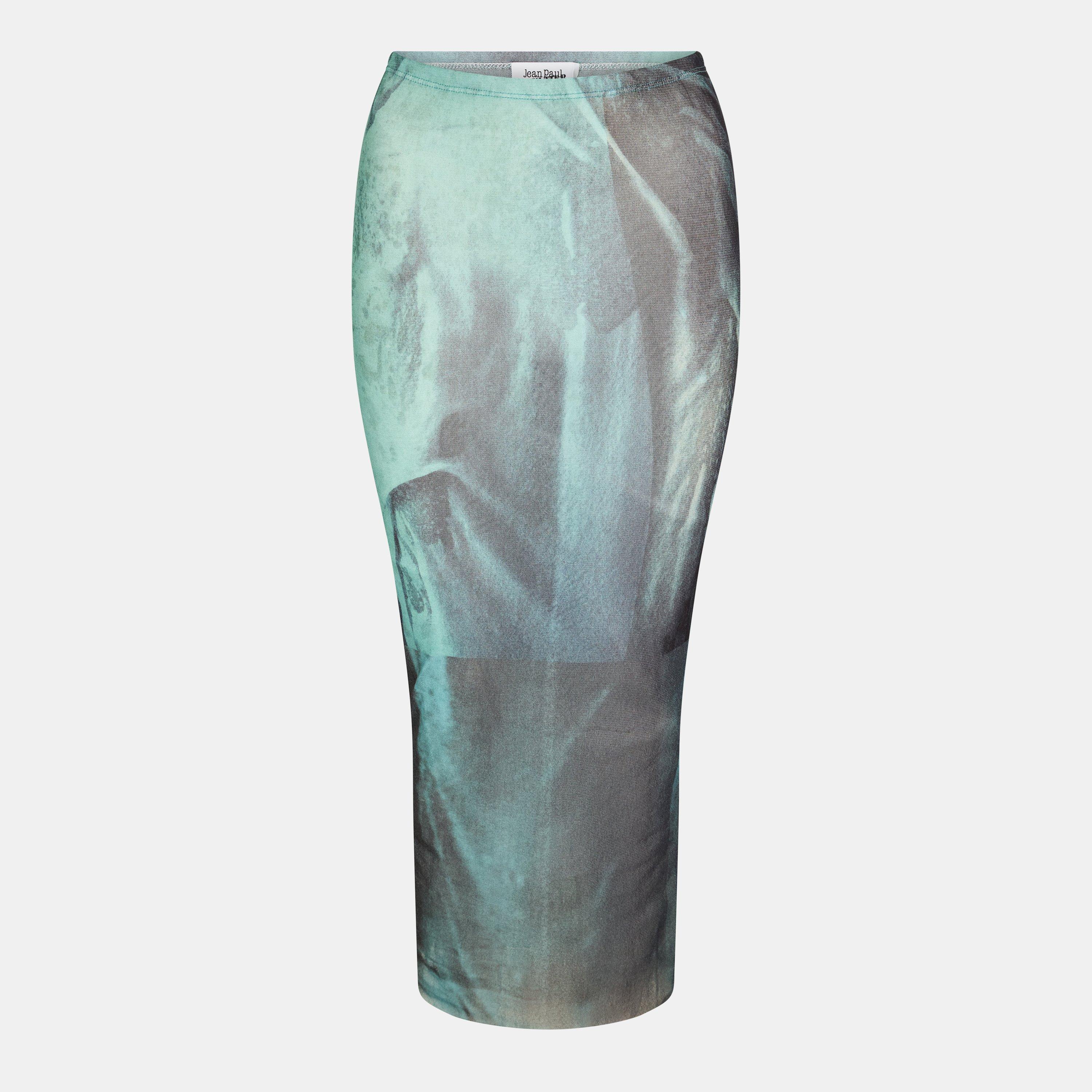 Jean Paul Gaultier Women's Flowing Floor-Length Maxi Dress - Vintage Bl - Size 10 (S)
