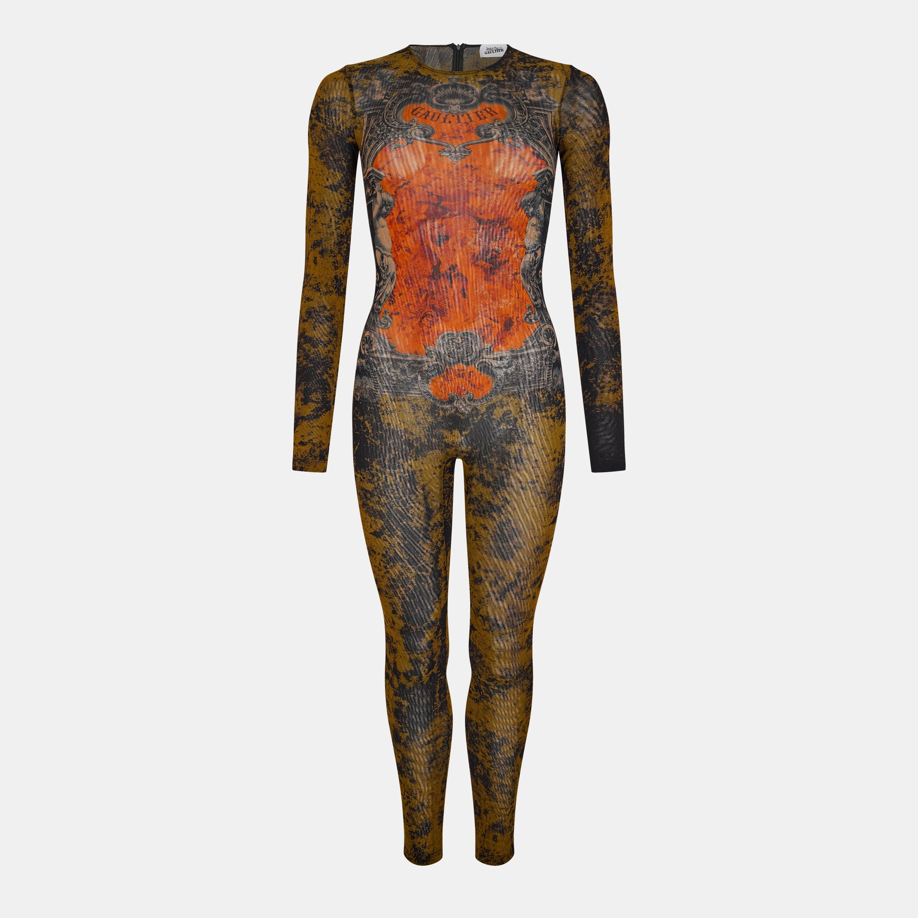 BLK/Khaki - Jean Paul Gaultier - Women's Tailored Jumpsuit - 1