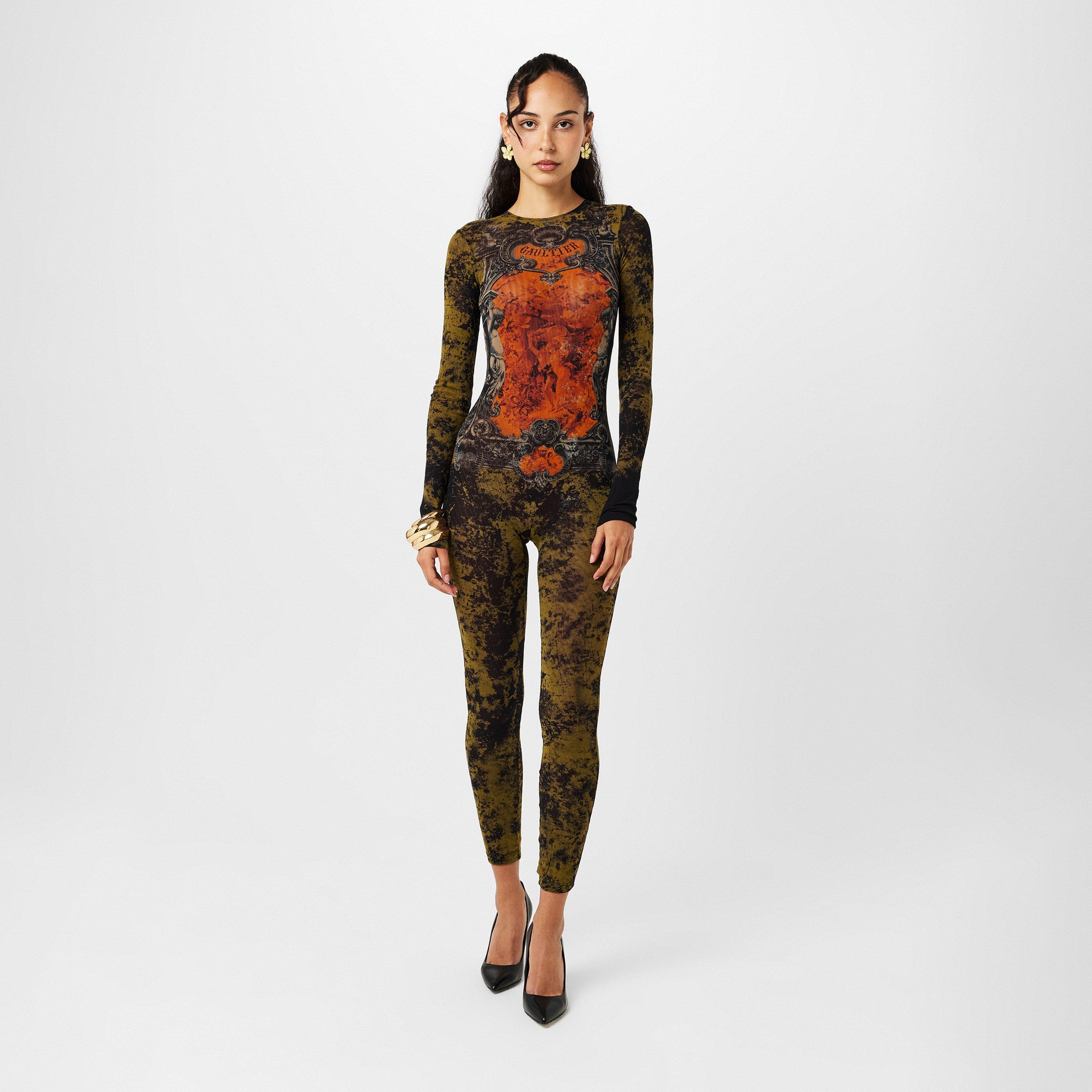 BLK/Khaki - Jean Paul Gaultier - Women's Jumpsuit - 6