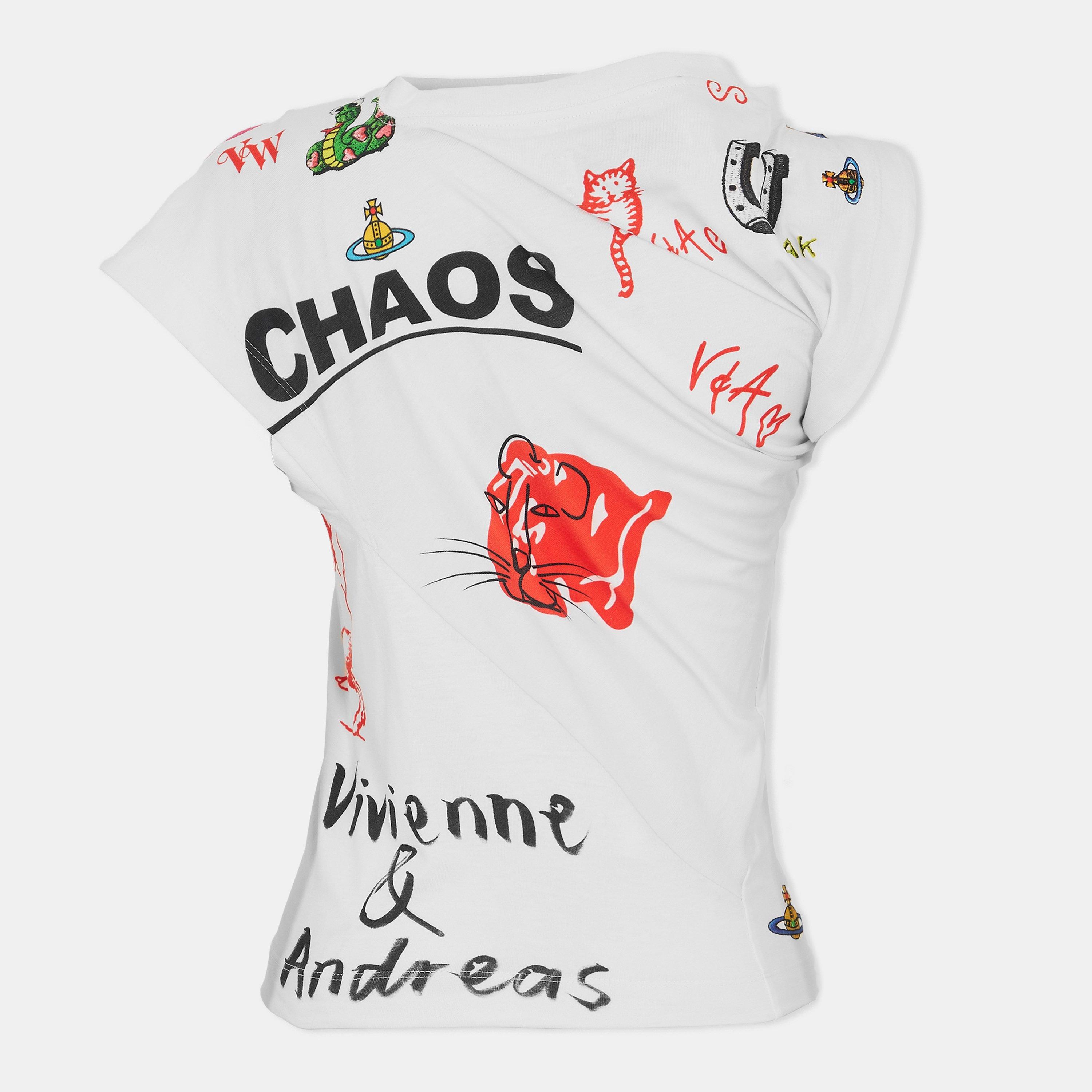 White - Vivienne Westwood - Women's Viv Hebo Slim Fit T-Shirt - 2