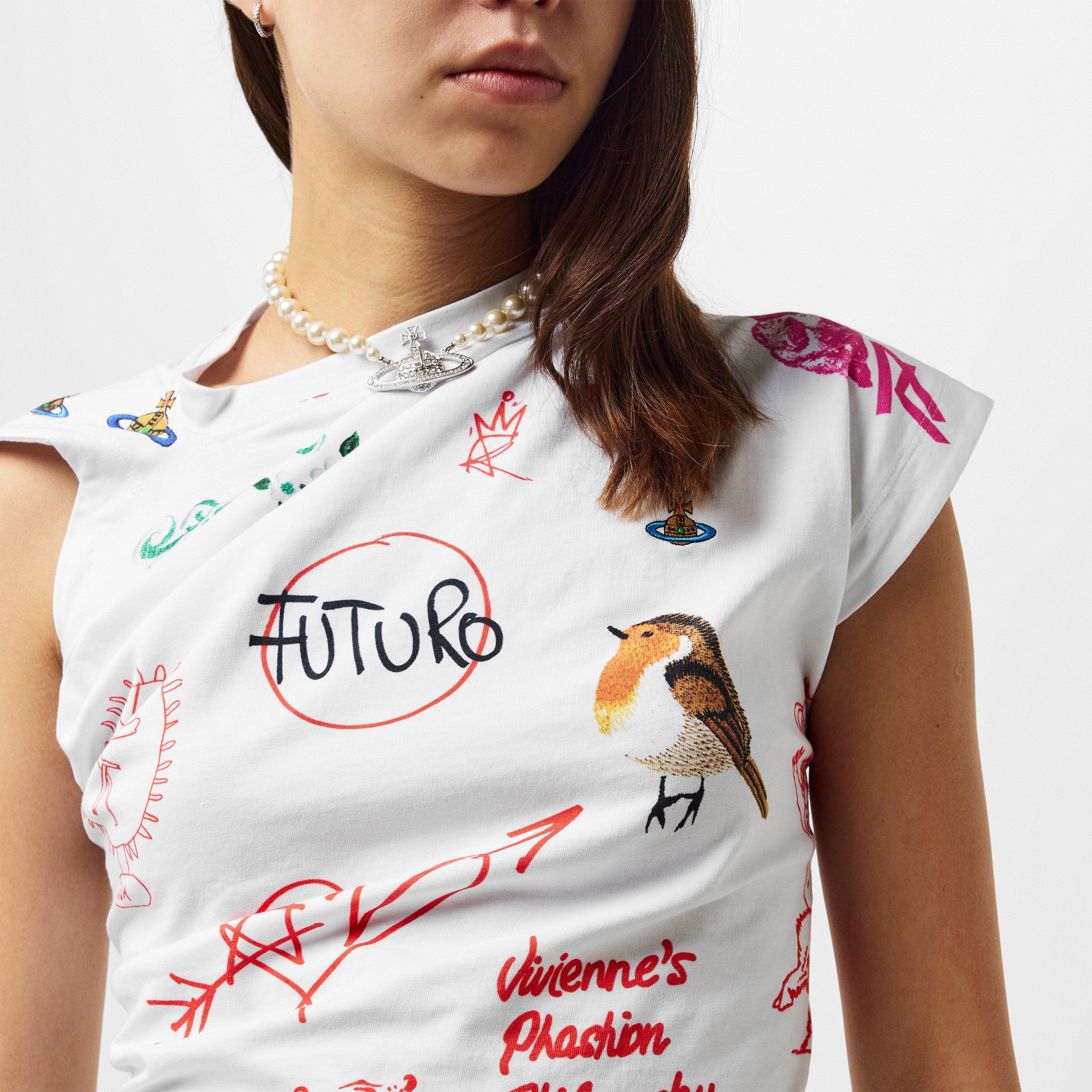 White - Vivienne Westwood - Women's Viv Hebo Slim Fit T-Shirt - 5