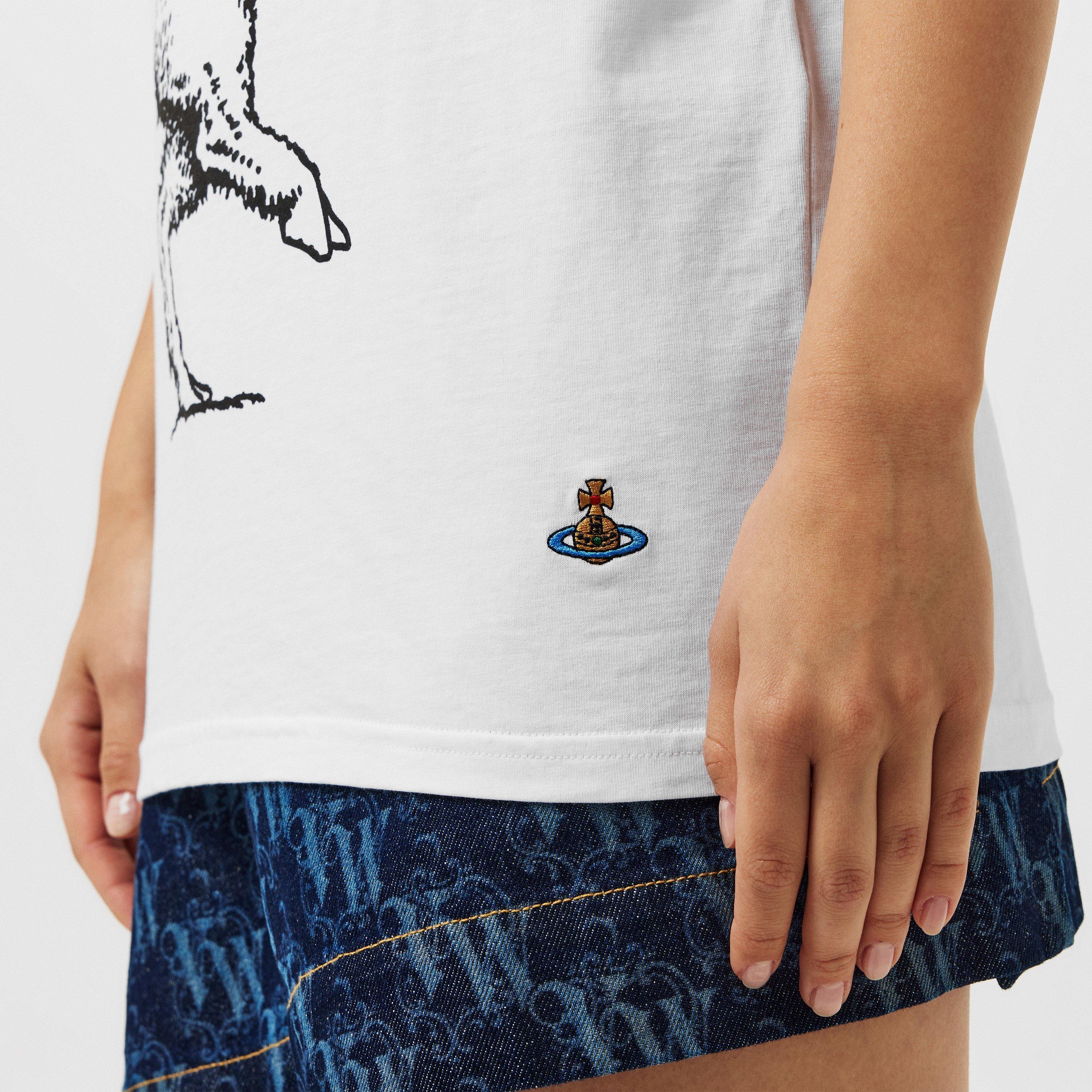 White - Vivienne Westwood - Women's Viv Fawn Regular Fit T-Shirt - 5