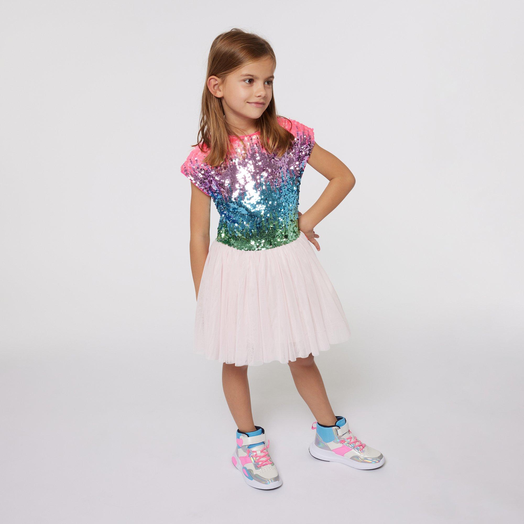 Pale Pink 44L - Billieblush - Kids' Sequin Mini Dress - 3