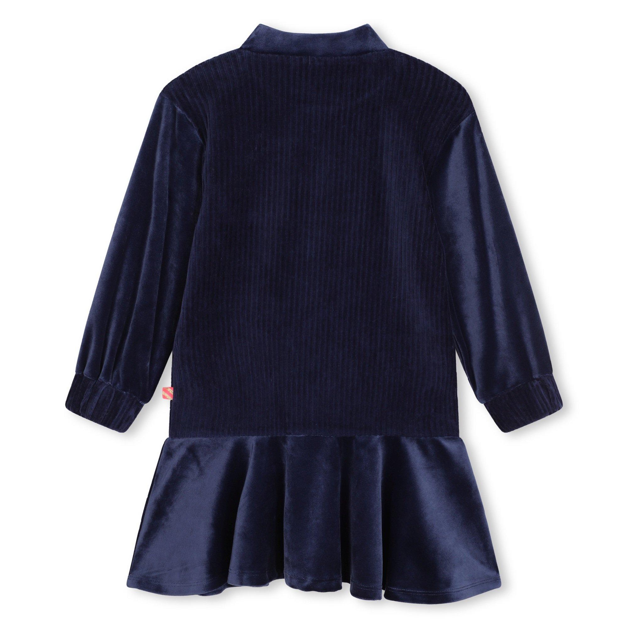 Navy 85T - Billieblush - Kids' Velour Jersey Dress - 2