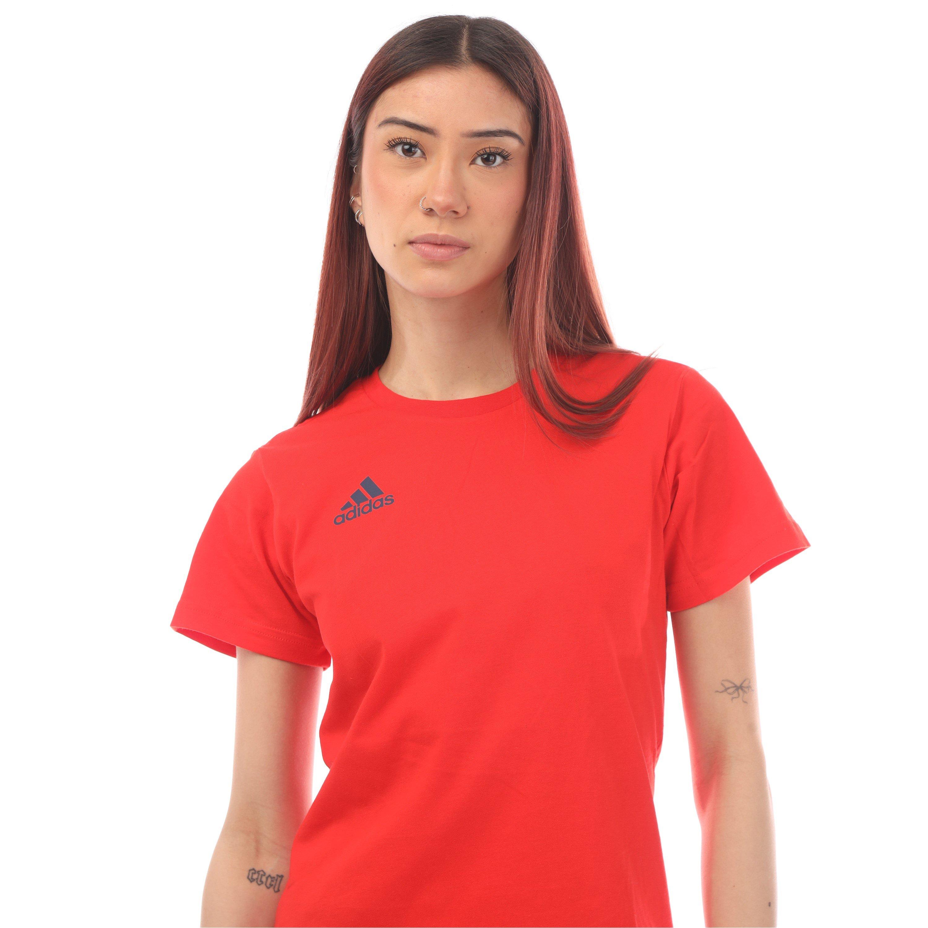 Red - adidas - Regular Fit T-Shirt - 2