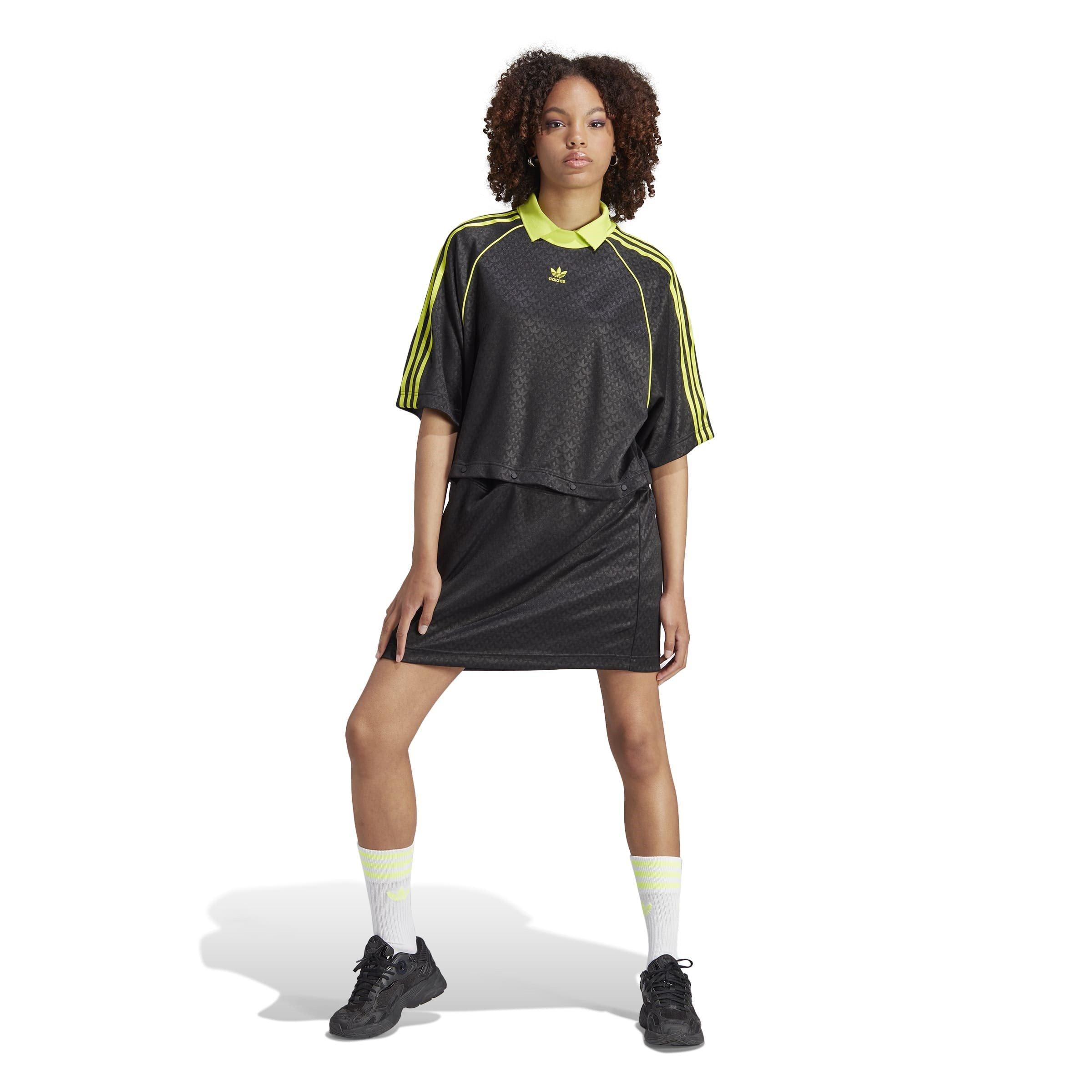 Black - adidas Originals - Pique Tee Dress Womens - 2