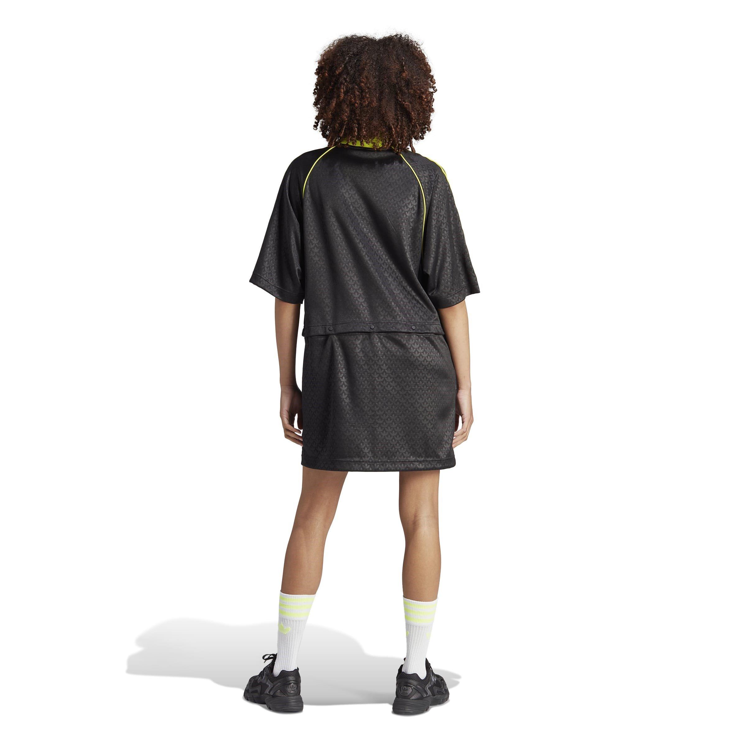 Black - adidas Originals - Pique Tee Dress Womens - 3