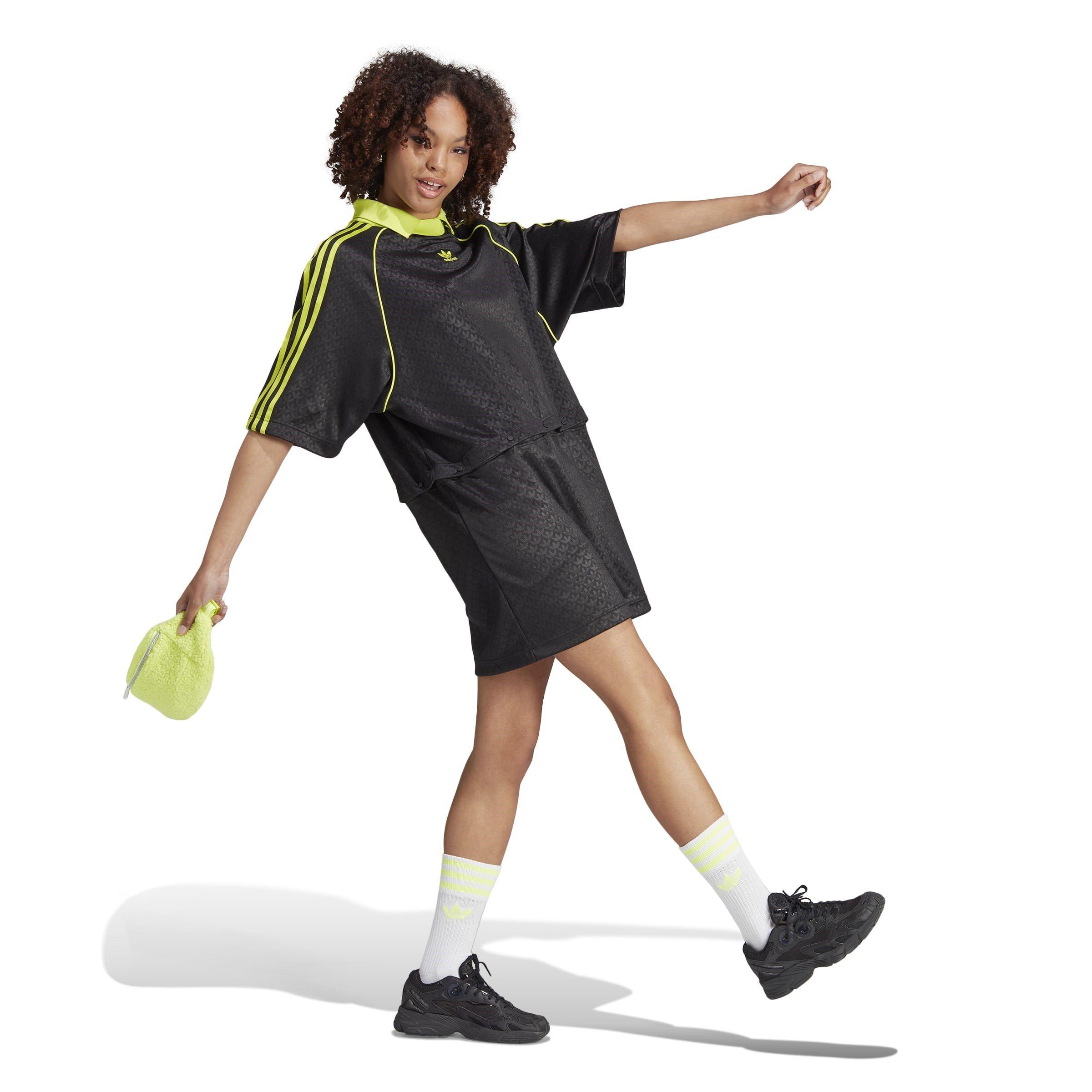 Black - adidas Originals - Pique Tee Dress Womens - 4