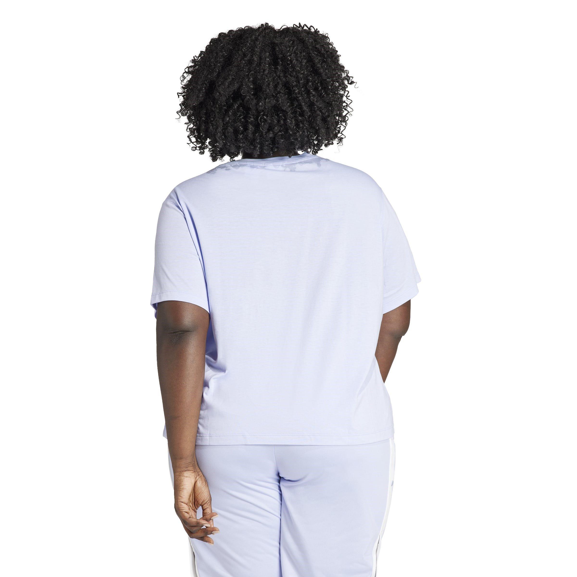 Purple - adidas Originals - Regular Fit Boxy T-Shirt - 3