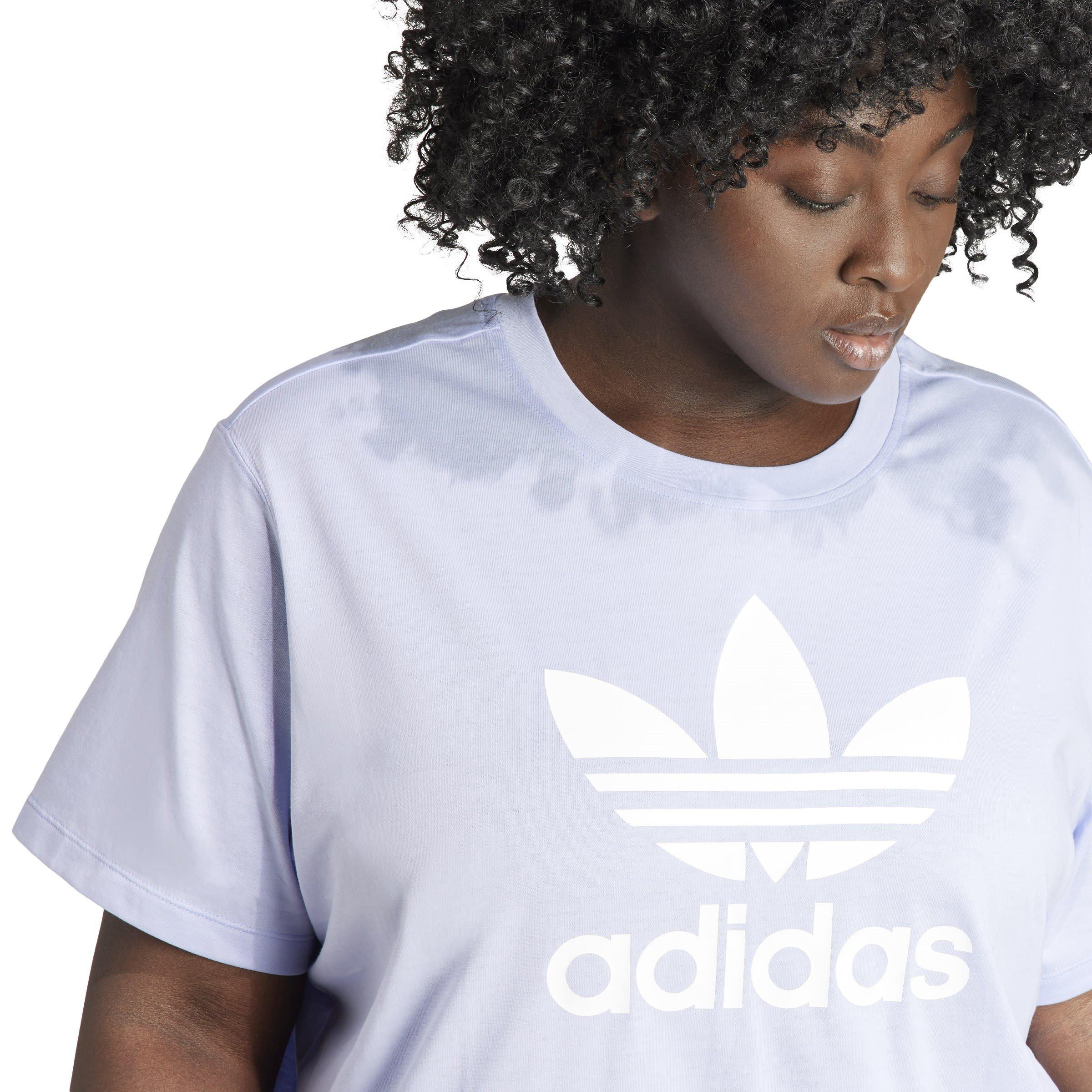 Purple - adidas Originals - Regular Fit Boxy T-Shirt - 5